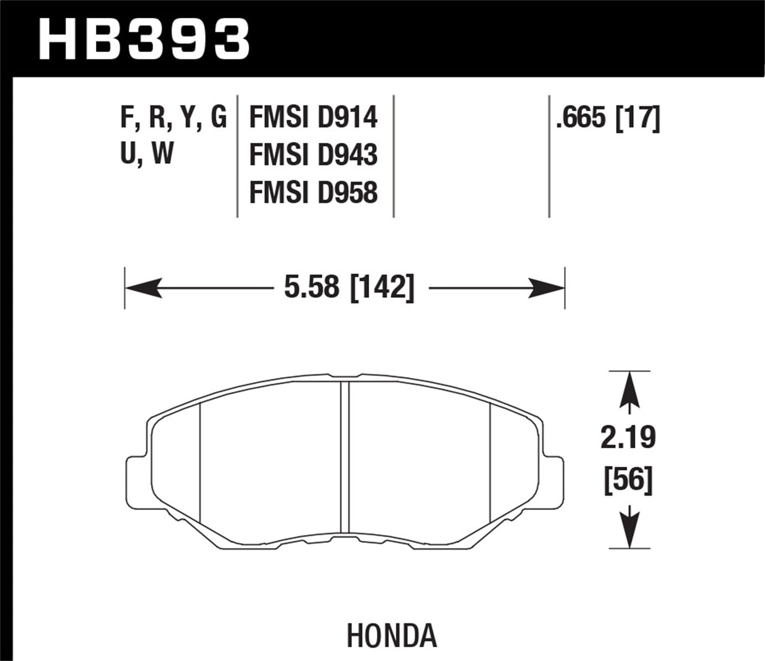 DTC-60 Disc Brake Pad