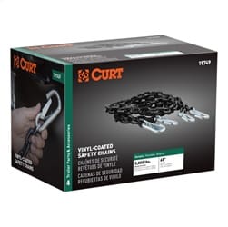 65in. Safety Chains with 2 Snap Hooks Each (5;000 lbs; Vinyl-Coated; 2-Pack)