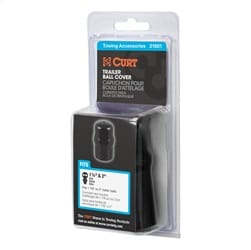 Trailer Ball Cover (Fits 1-7/8in. or 2in. Balls; Black Rubber; Packaged)