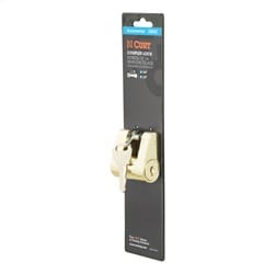 Coupler Lock (1/4in. Pin; 3/4in. Latch Span; Padlock; Brass-Plated)