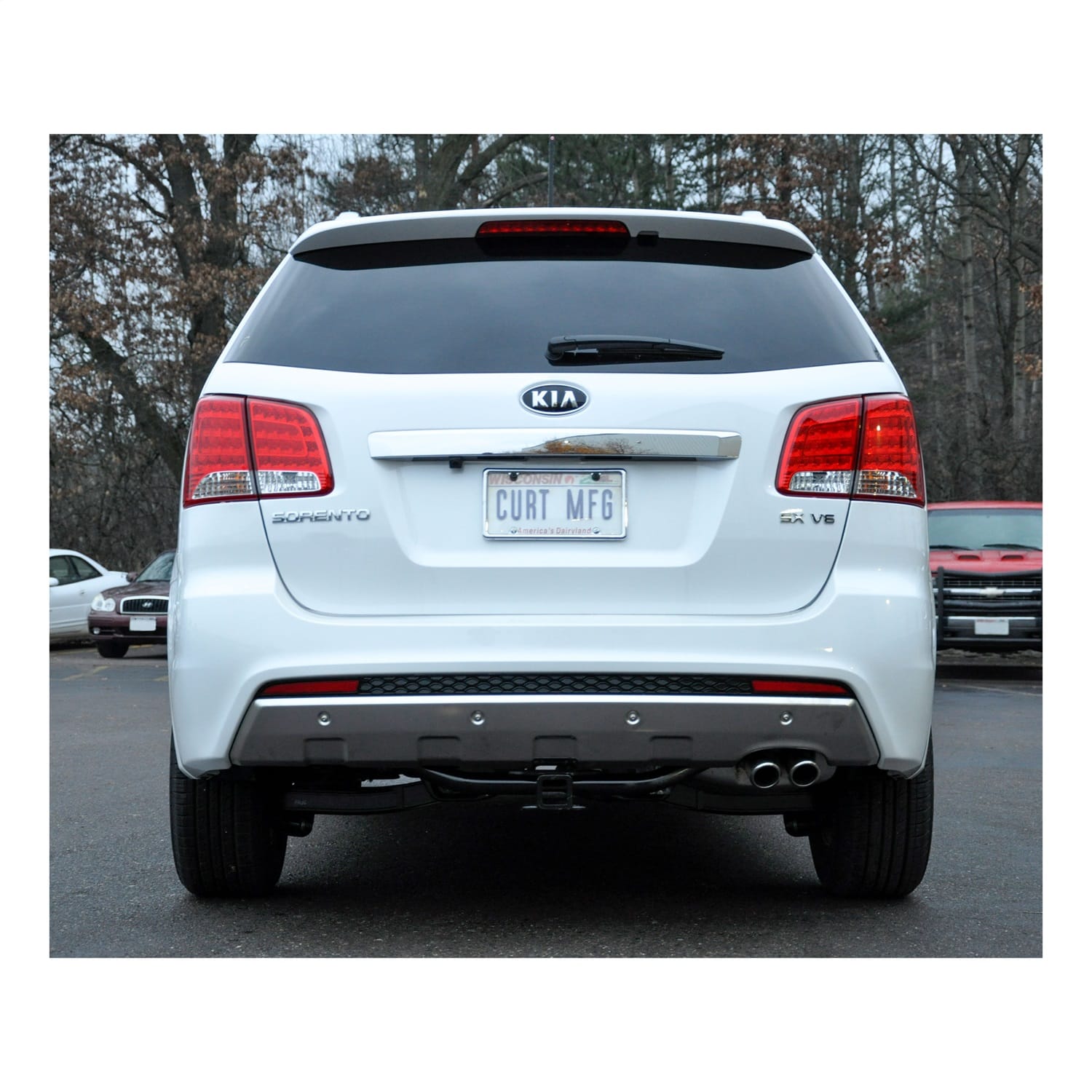 Class 3 Trailer Hitch; 2in. Receiver; Select Hyundai Santa Fe; Kia Sorento thumbnail 3