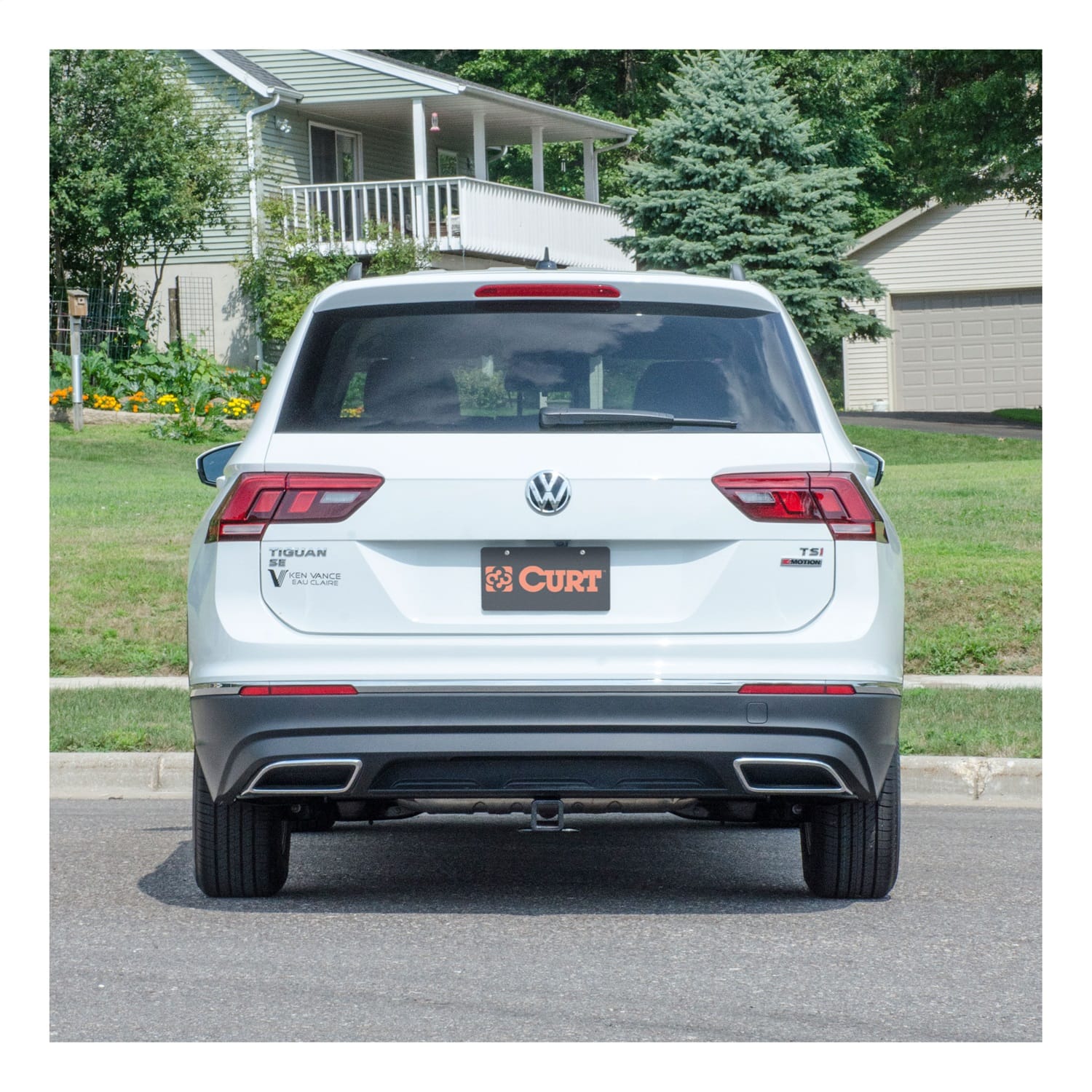 Class 3 Trailer Hitch; 2in. Receiver; Select Volkswagen Tiguan thumbnail 3