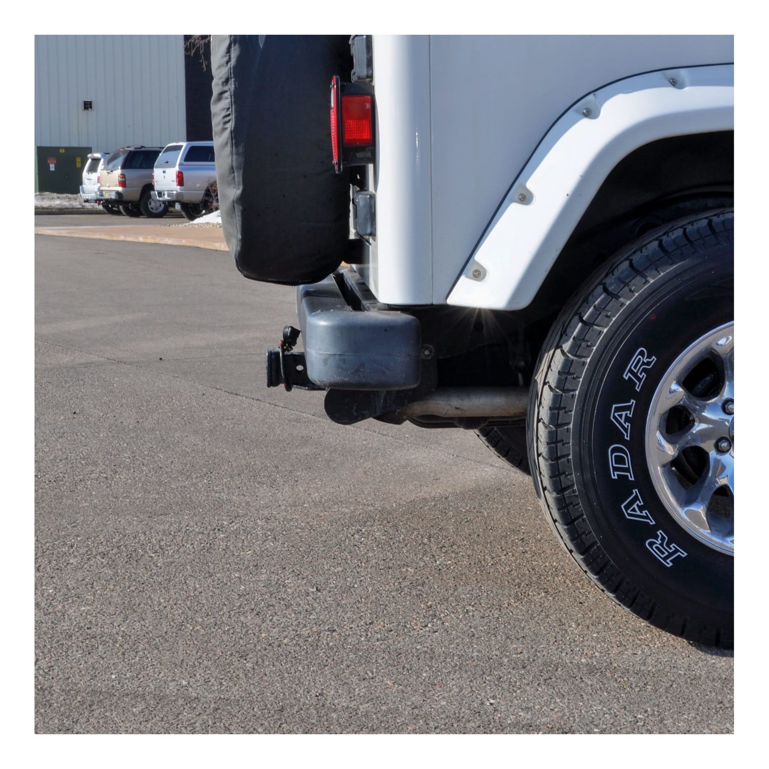Class 3 Trailer Hitch; 2in. Receiver; Select Jeep Wrangler TJ (Round Tube Frame) thumbnail 4