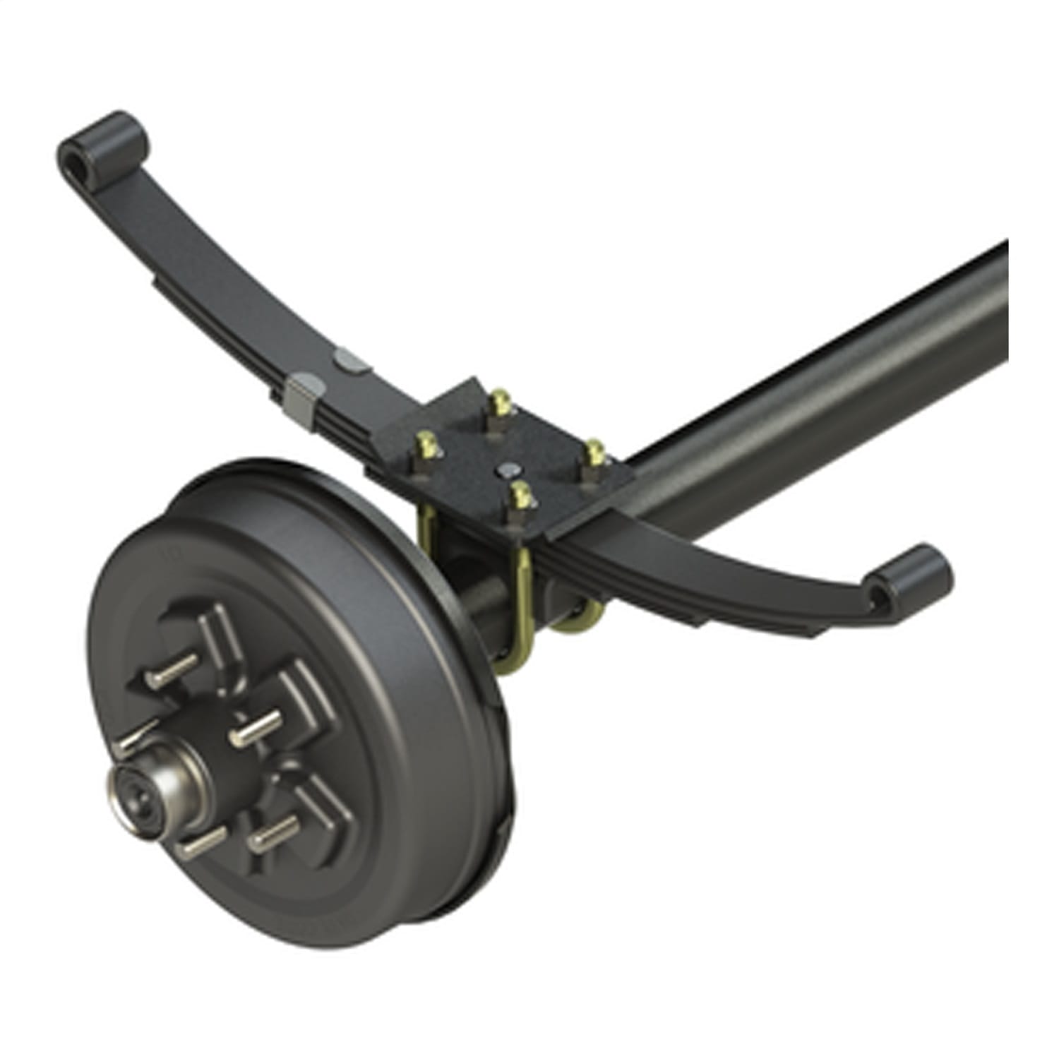 12-1/4in. Standard Threaded Grease Brake Hub Assembly with Installed Bearing Kit
