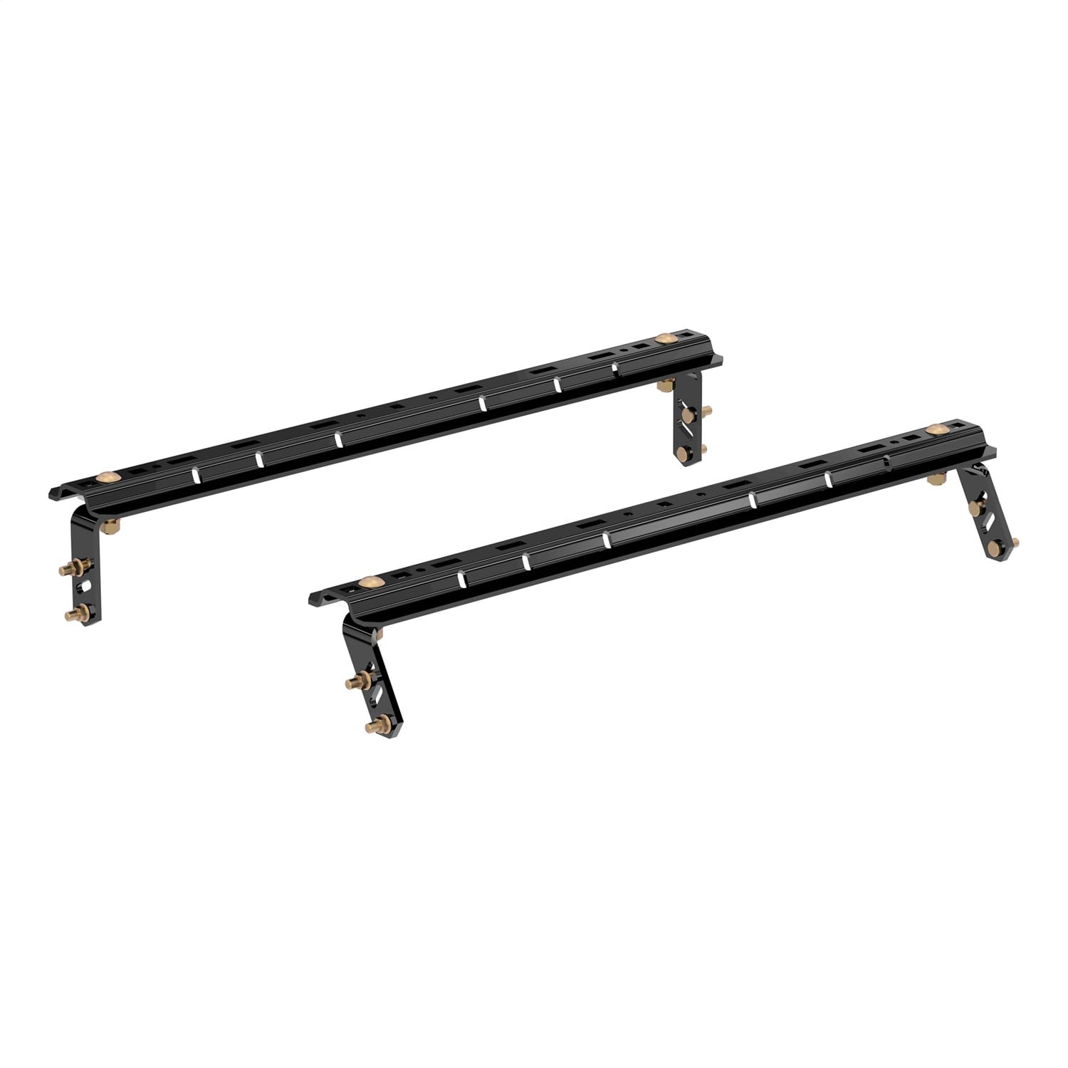 Universal 5th Wheel Base Rails; 25K (4-Bolt Mount; Gloss Black)