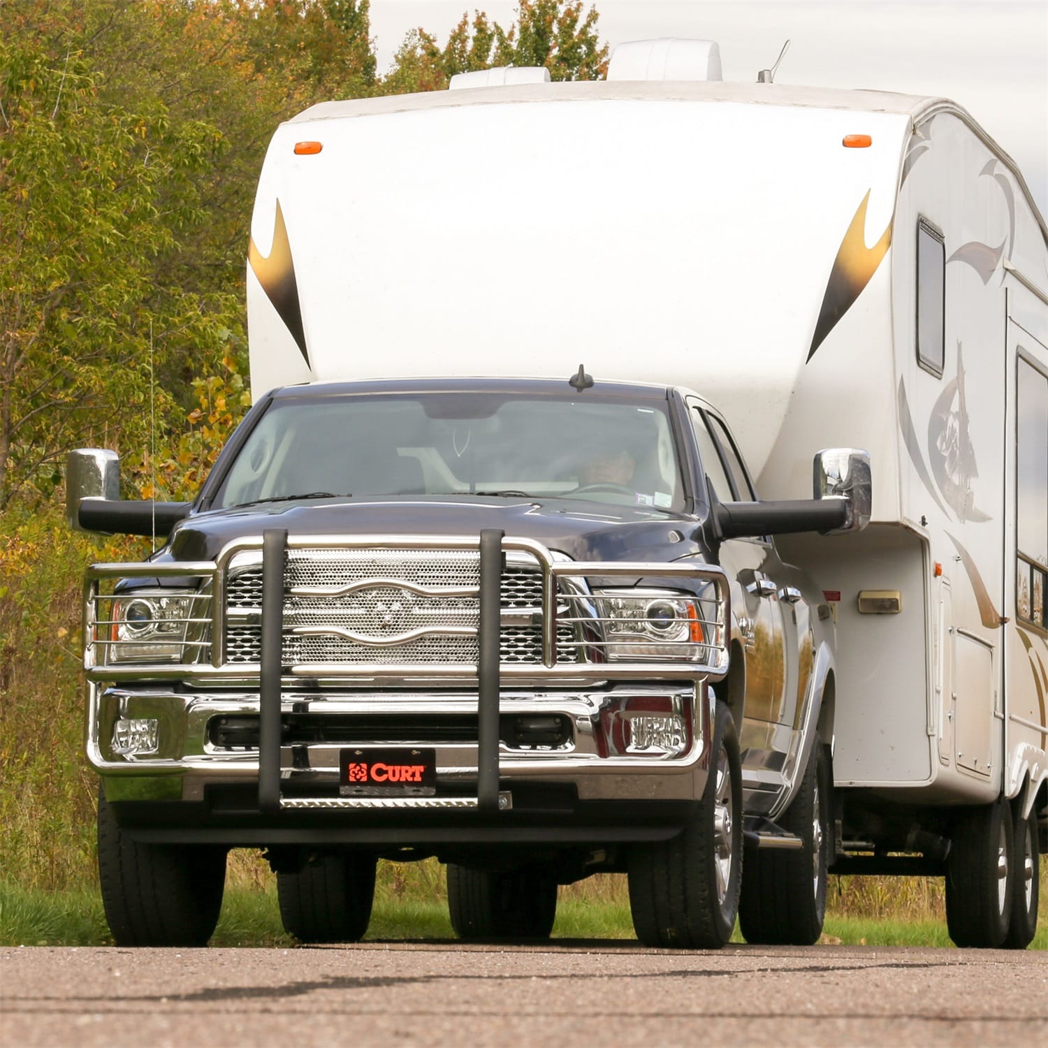 Universal 5th Wheel Base Rails; 25K (Carbide Black) thumbnail 5