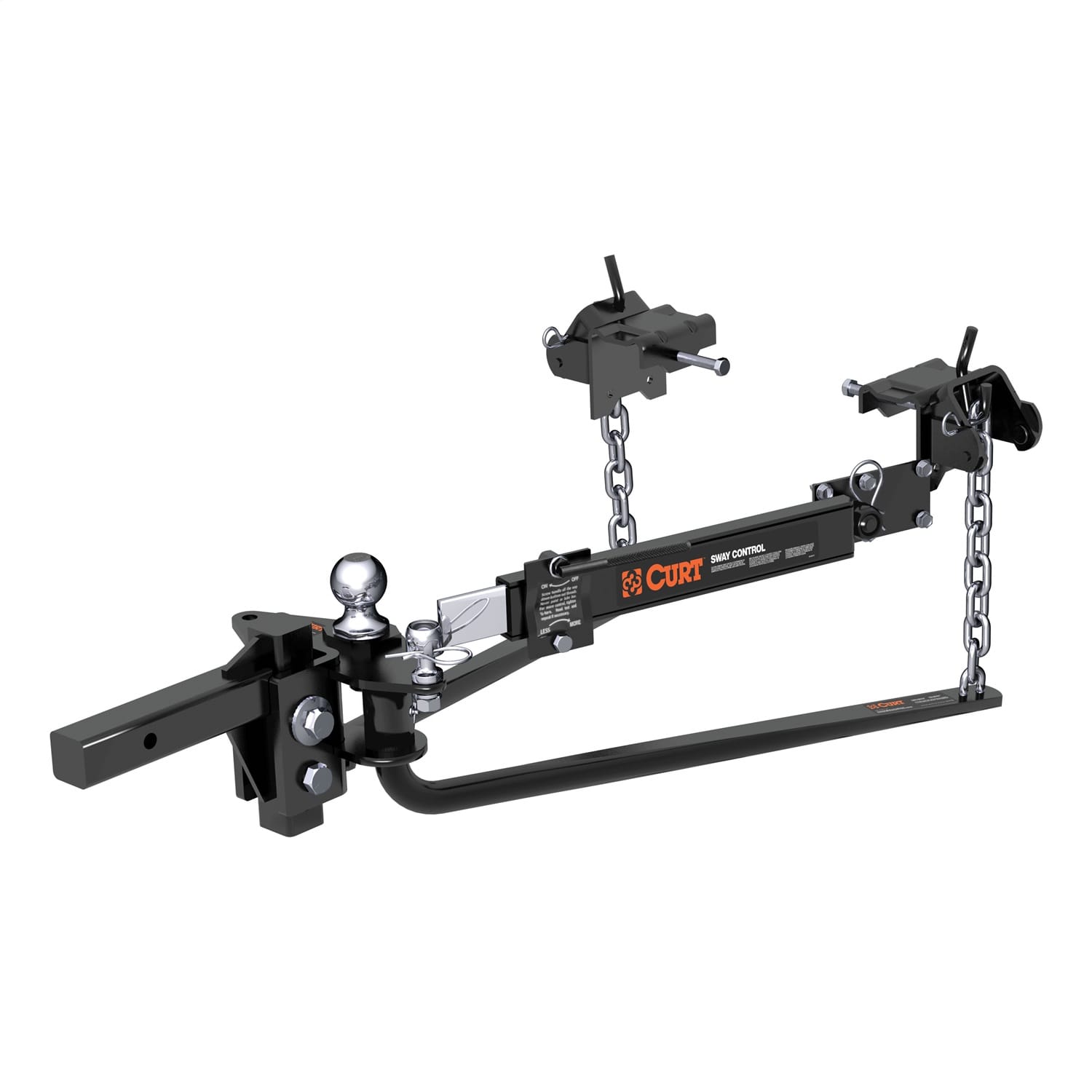 Round Bar Weight Distribution Hitch with Lubrication; Sway Control (8-10K)