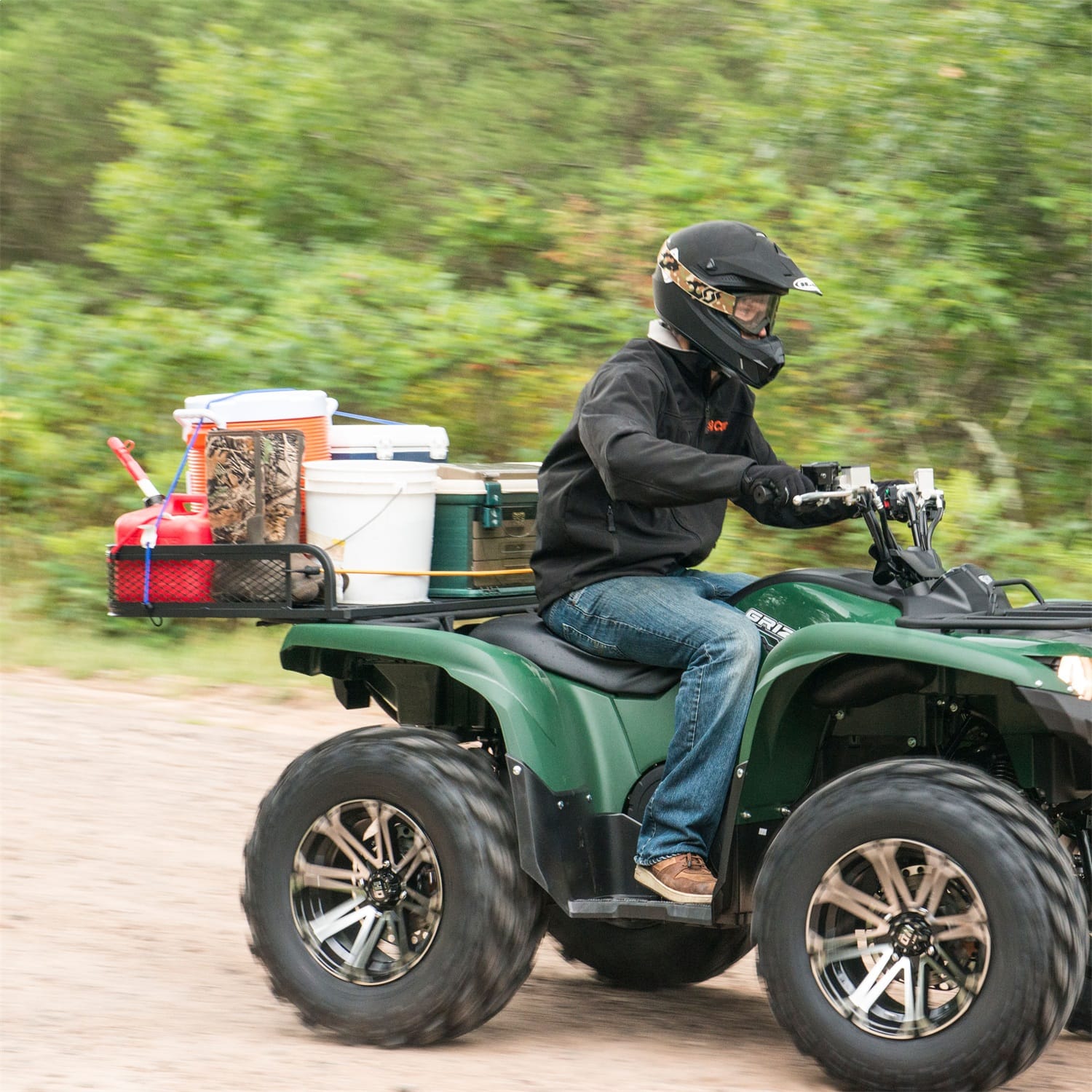 41in. x 26in. Black Steel Universal ATV Cargo Carrier thumbnail 4