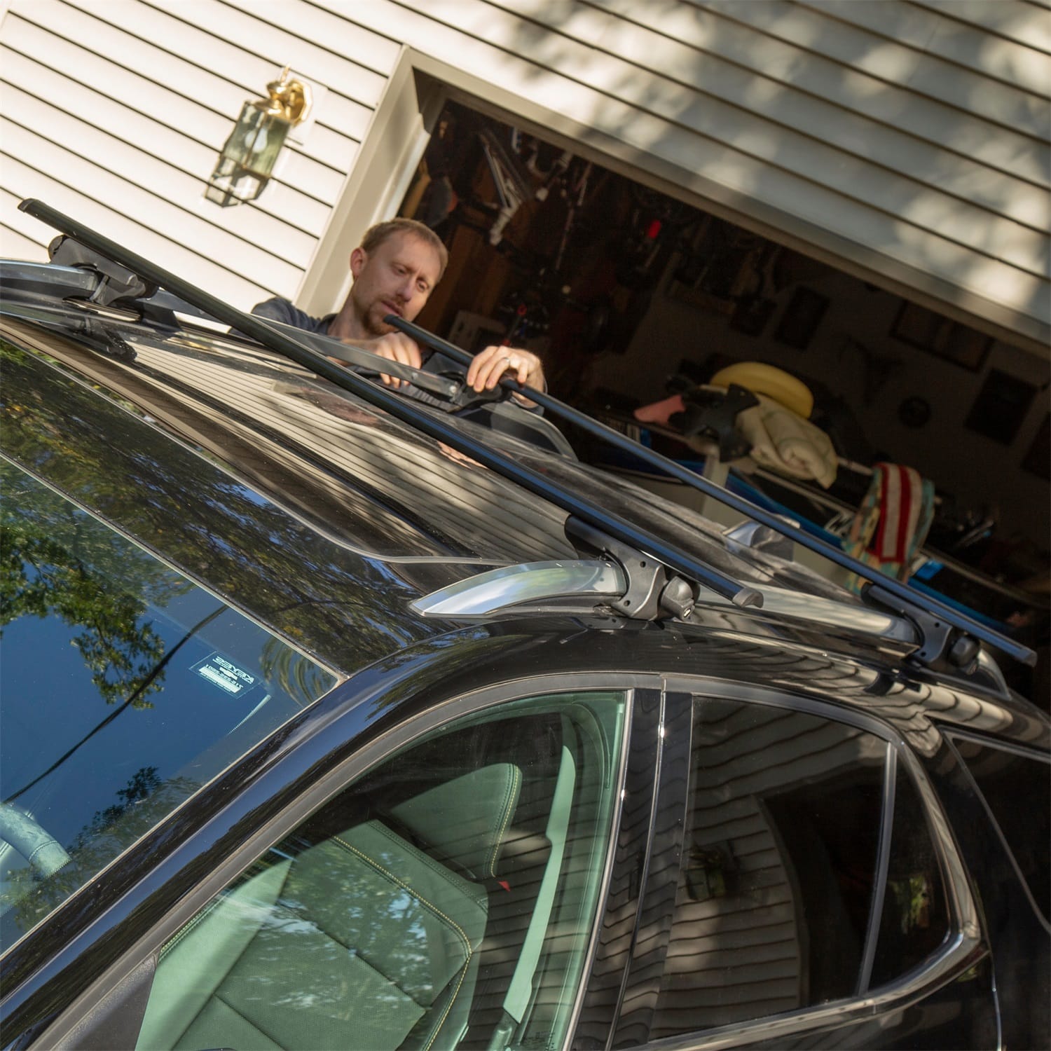 53-3/8in. Aluminum Universal Roof Rack Crossbars thumbnail 3