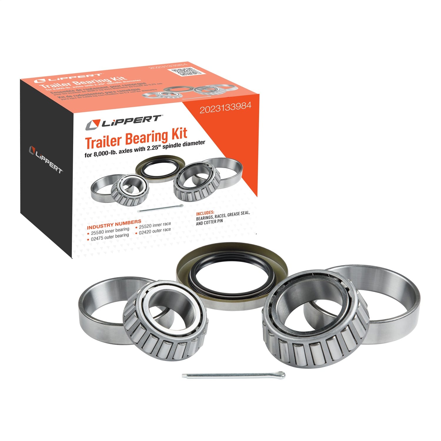 Trailer Bearing Replacement Kit; 7;000-lb. Axles