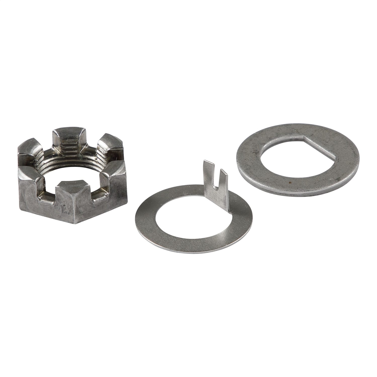 Spindle Nut Kit; 2;200-4;400-lb. Axles; 1in.-14 Thread Size; D-Flat/Tang Washer