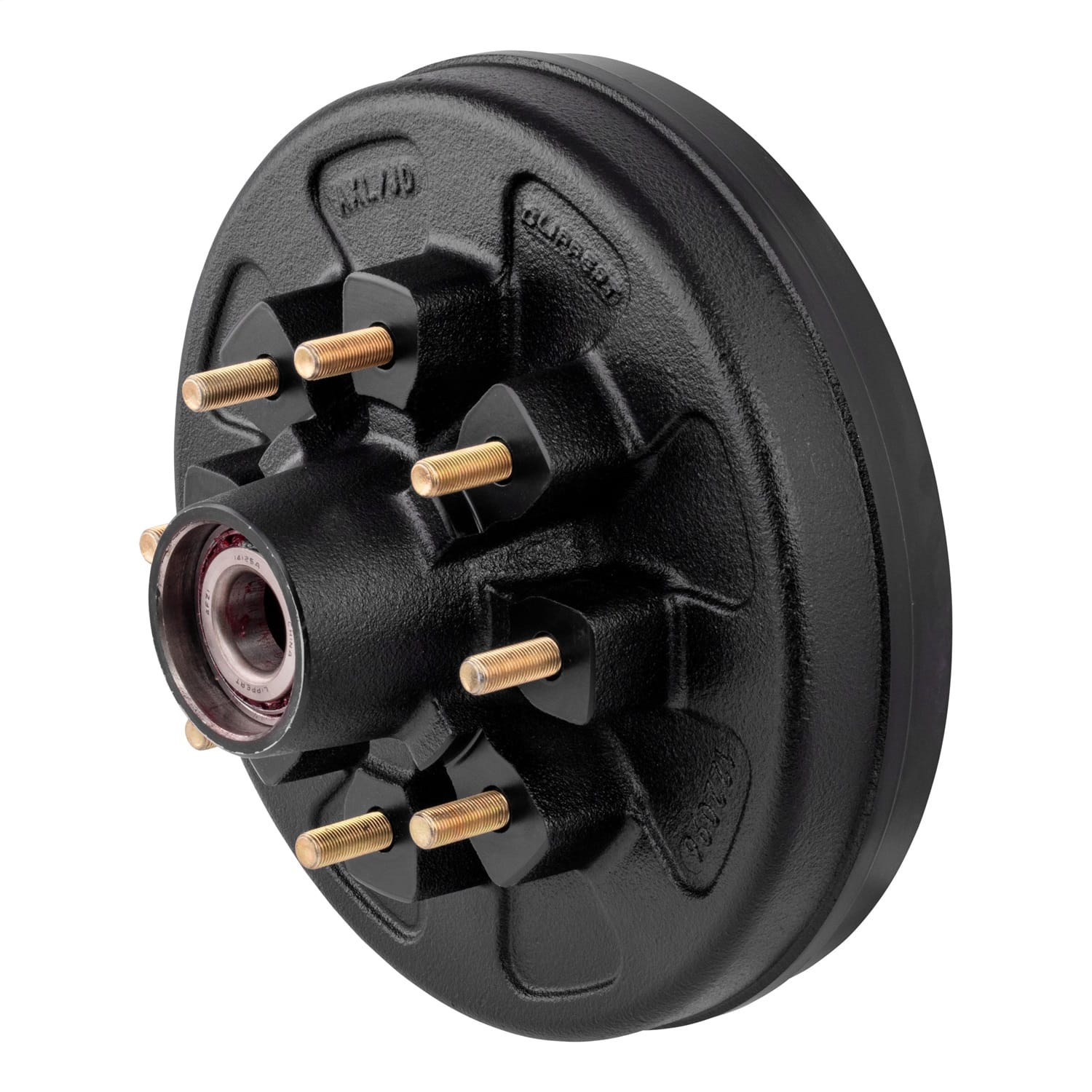 12in. Brake Hub Complete Kit with Installed Bearings; 7;000-lb. Axles thumbnail 7