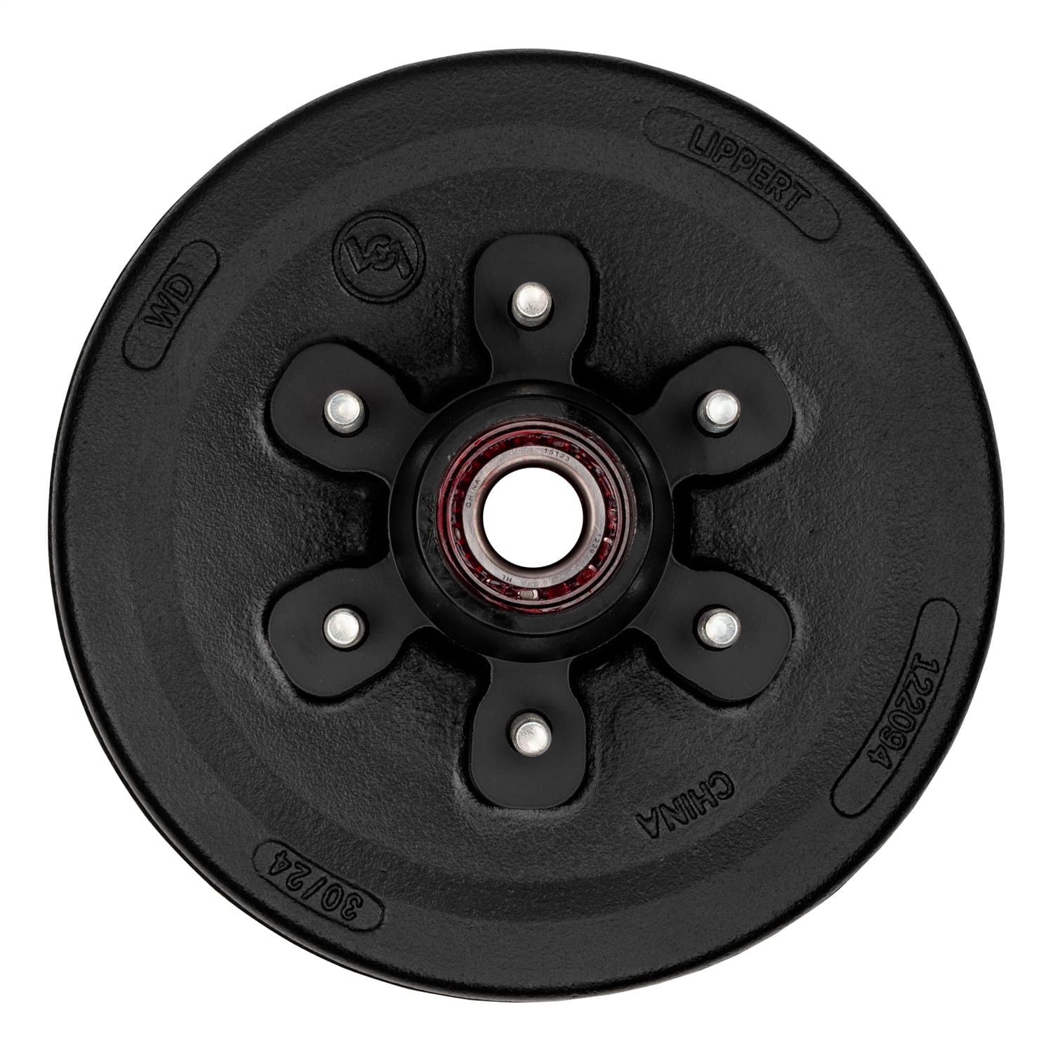 12in. Brake Hub Complete Kit with Installed Bearings; 6;000-lb. Axles thumbnail 3