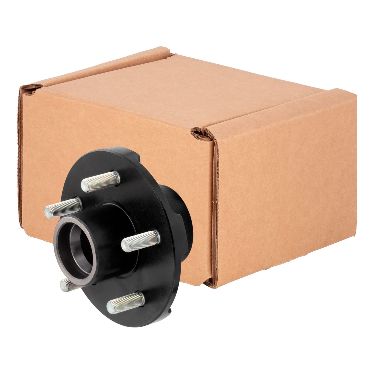 Idler Hub with Races/Wheel Studs; 3;500-lb. Axles; 5 on 4-1/2in. Bolt Pattern