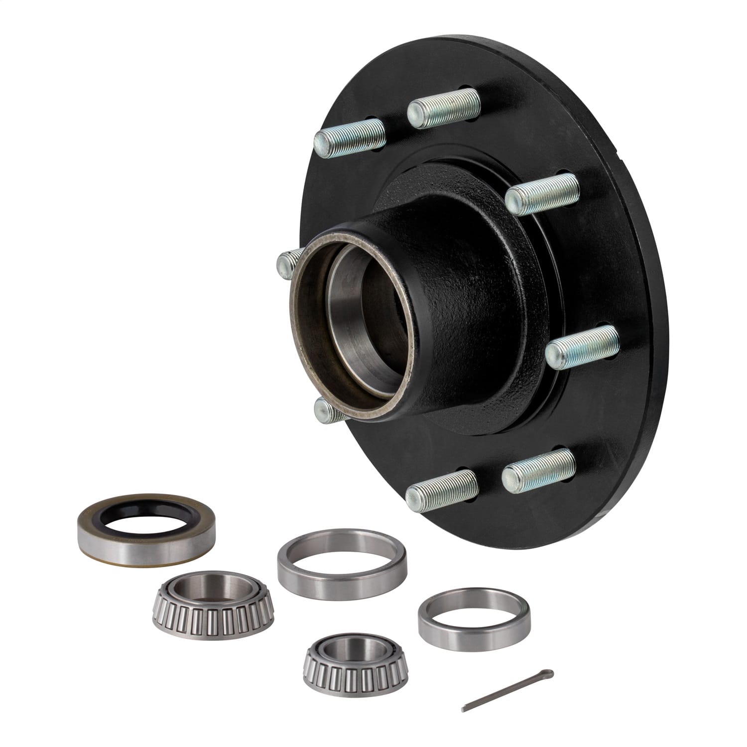 Idler Hub with Races/Wheel Studs; 7;000-lb. Axles; 8 on 6-1/2in. Bolt Pattern thumbnail 7