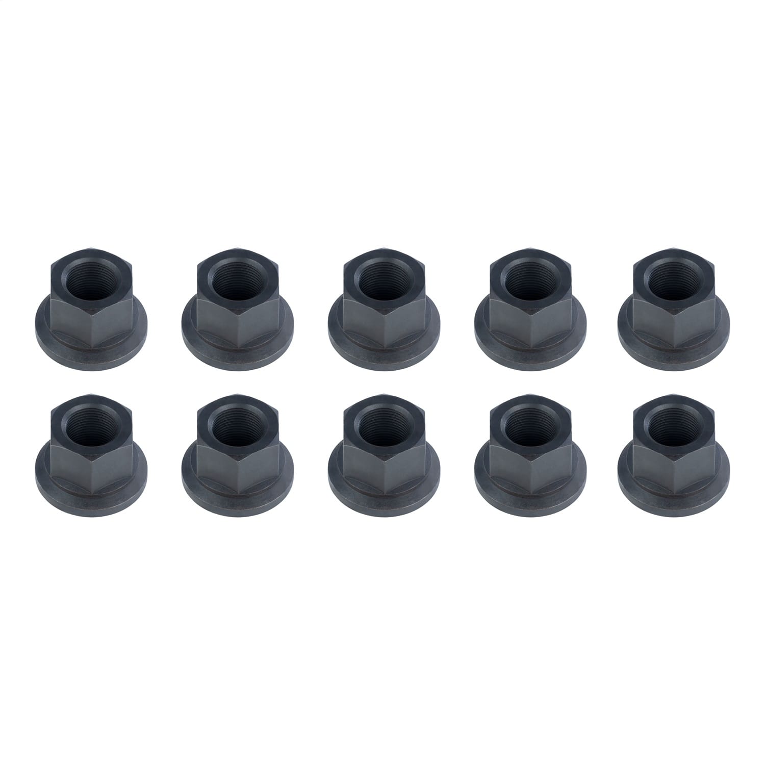 Trailer Axle Swiveling Flange Lug Nut; M22 x 1.5 Thread Size; 10 Pack