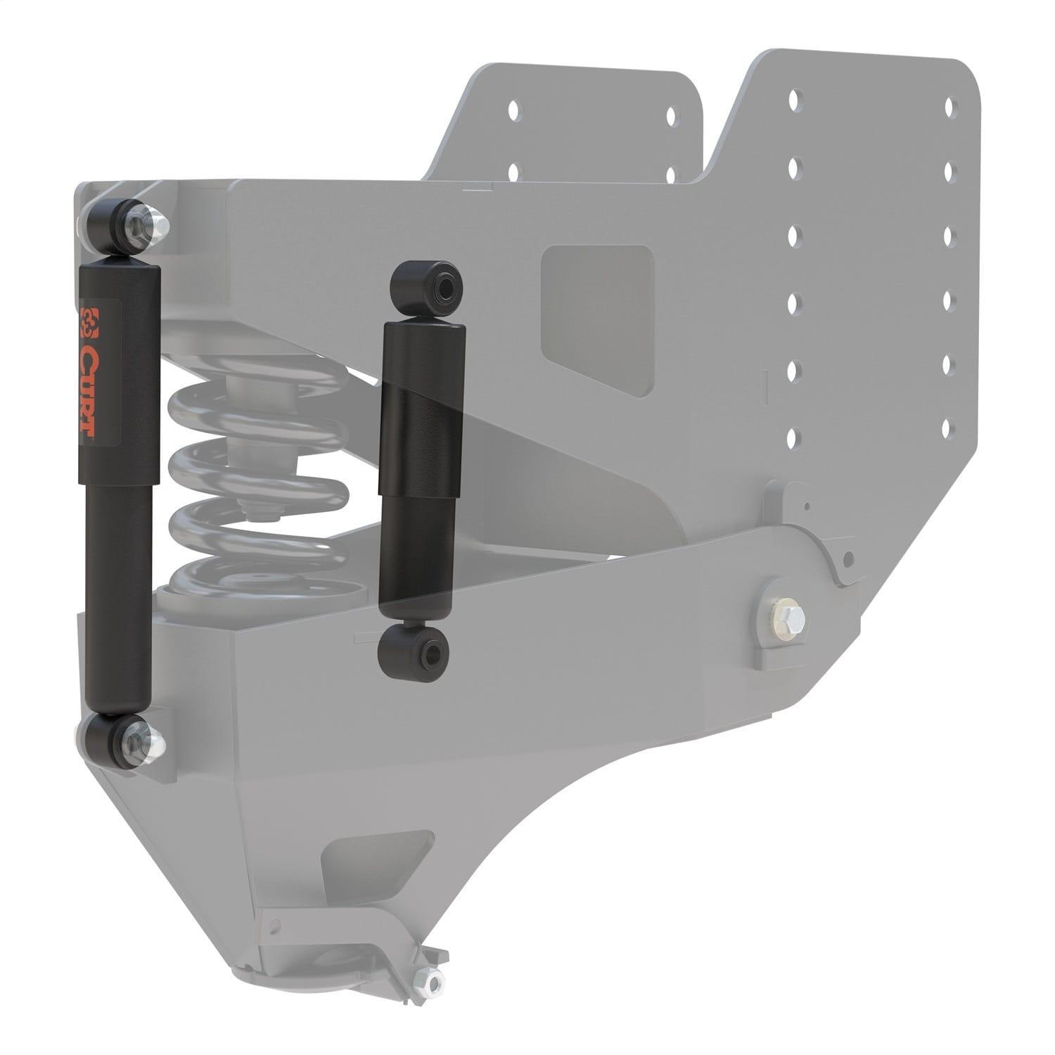 Replacement Shock; Helux Coil-Spring Gooseneck Pin Box thumbnail 2