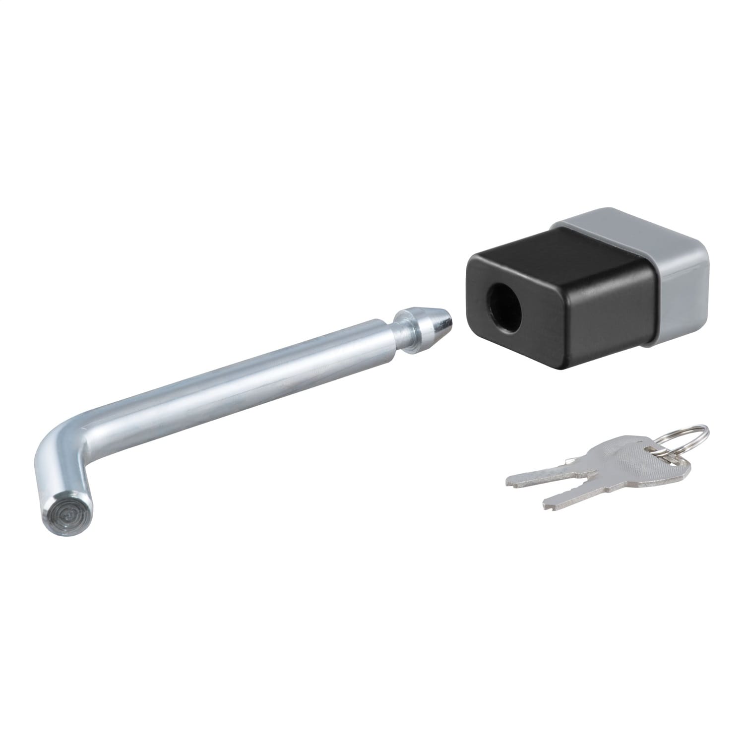 1/2in. Hitch Lock (1-1/4in. Receiver; Deadbolt; Chrome) thumbnail 2