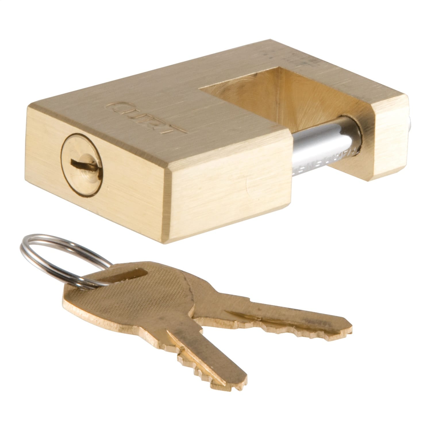 Coupler Lock (1/4in. Pin; 3/4in. Latch Span; Padlock; Solid Brass) thumbnail 2