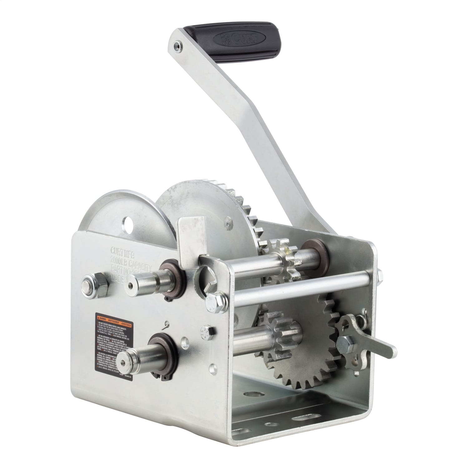Hand-Crank 2-Speed Win.; 2;000 lbs; 10.25:1 Low Gear Ratio; 10.6in. Handle thumbnail 2