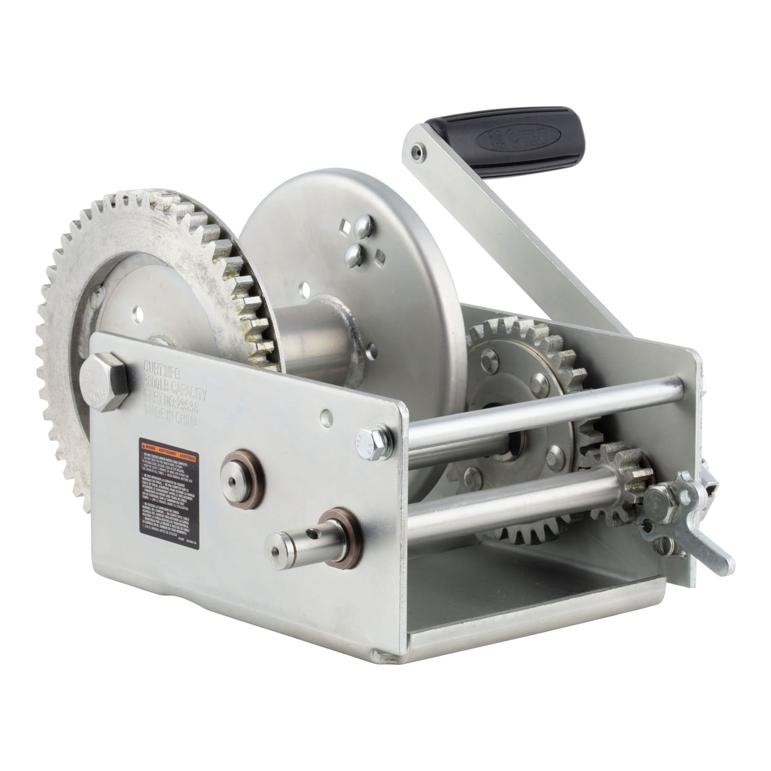Hand-Crank 2-Speed Win.; 3;800 lbs; 15.8:1 Low Gear Ratio; 9.6in. Handle thumbnail 2