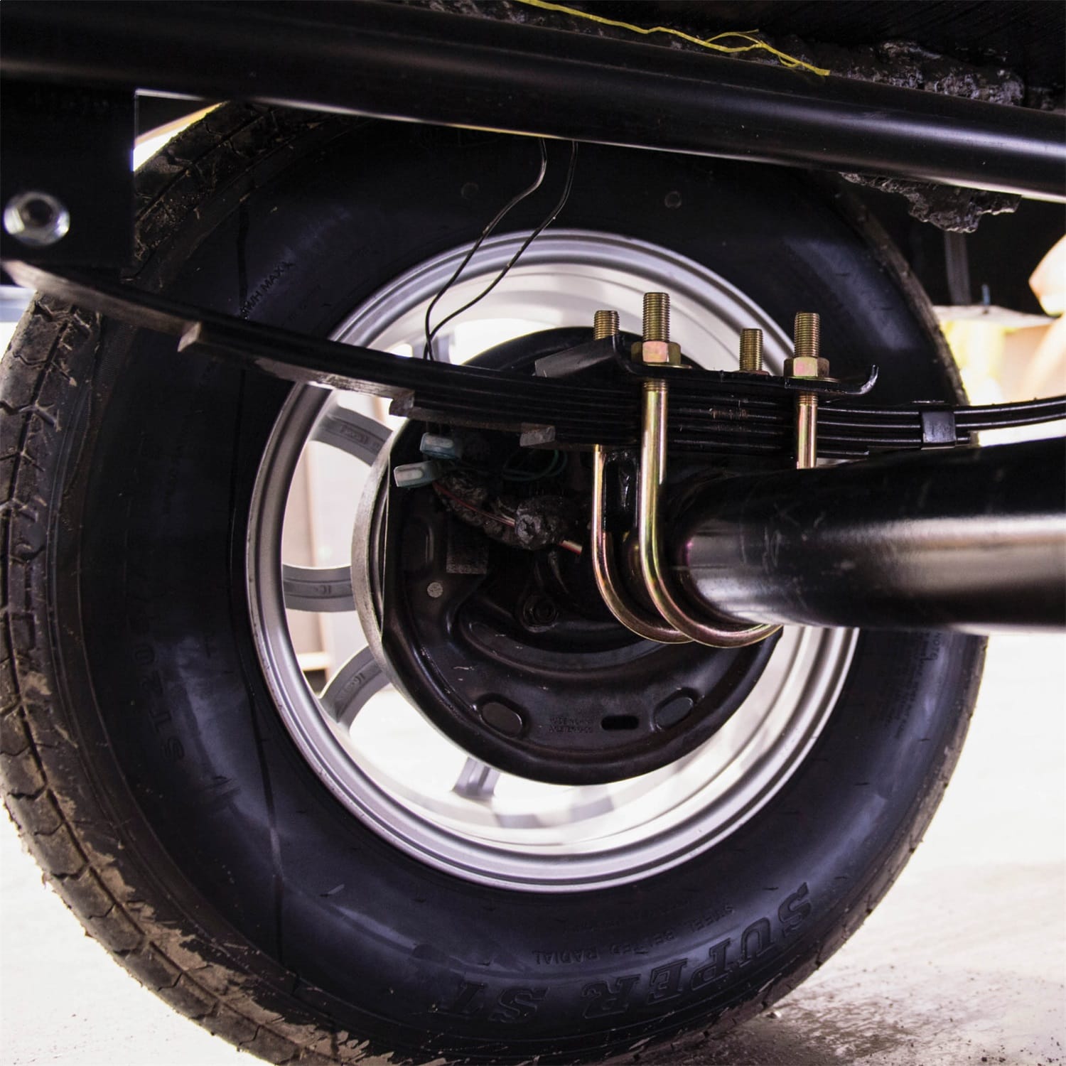 Trailer Axle U-Bolt Mounting Kit; 4;400-lb. Axles; 3in. Axle Tube; 1/2in.-20 Thr thumbnail 2