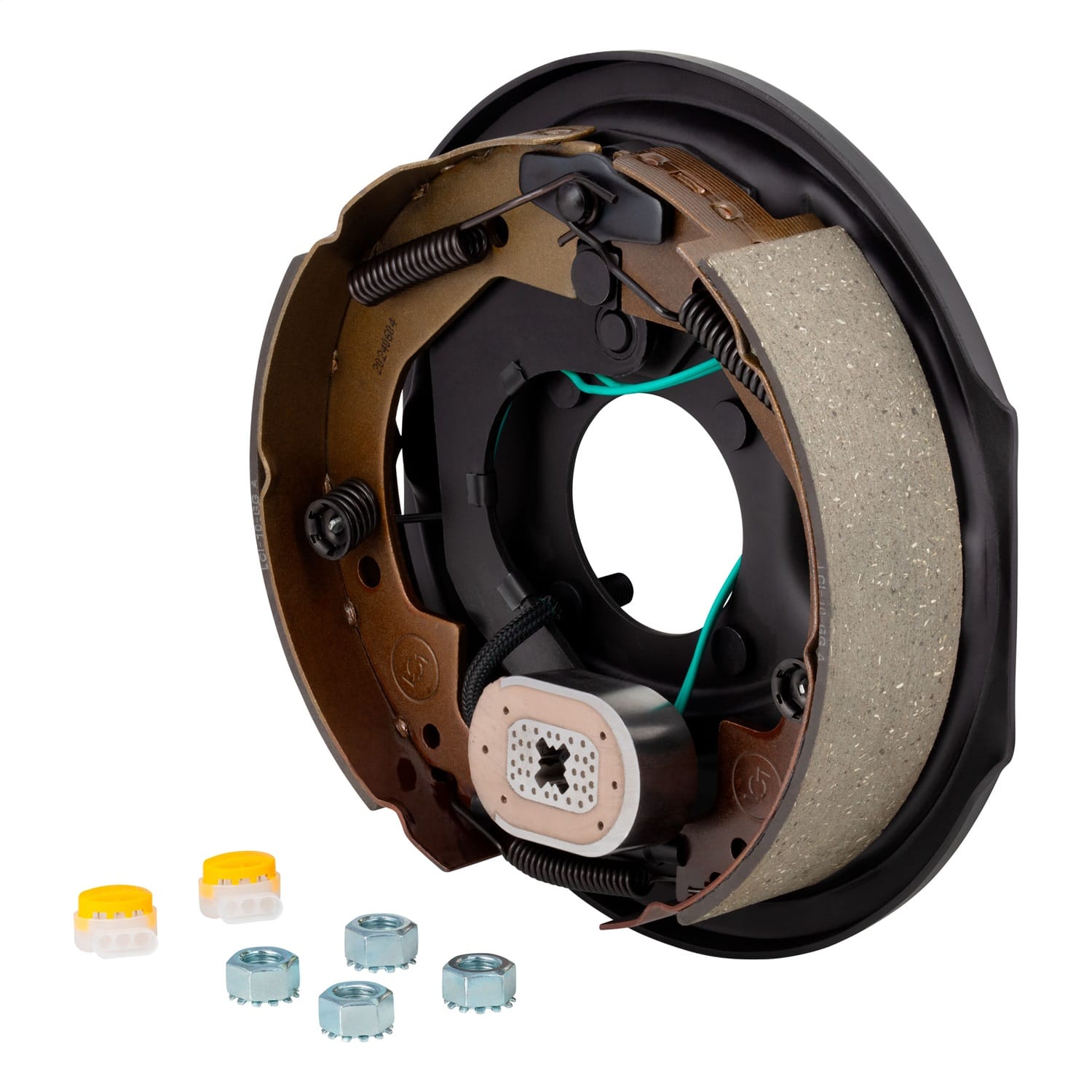 Electric Trailer Brake Assembly; 10in. x 2-1/4in.; 4 Bolt; 3;500-lb. Axles; Left thumbnail 2