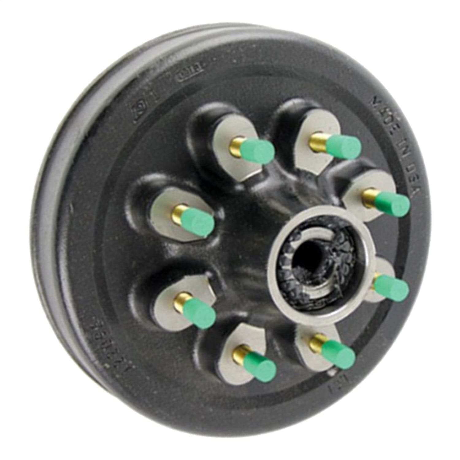 12in. Hybrid Threaded Oil Brake Hub Assembly with Installed Bearing Kit