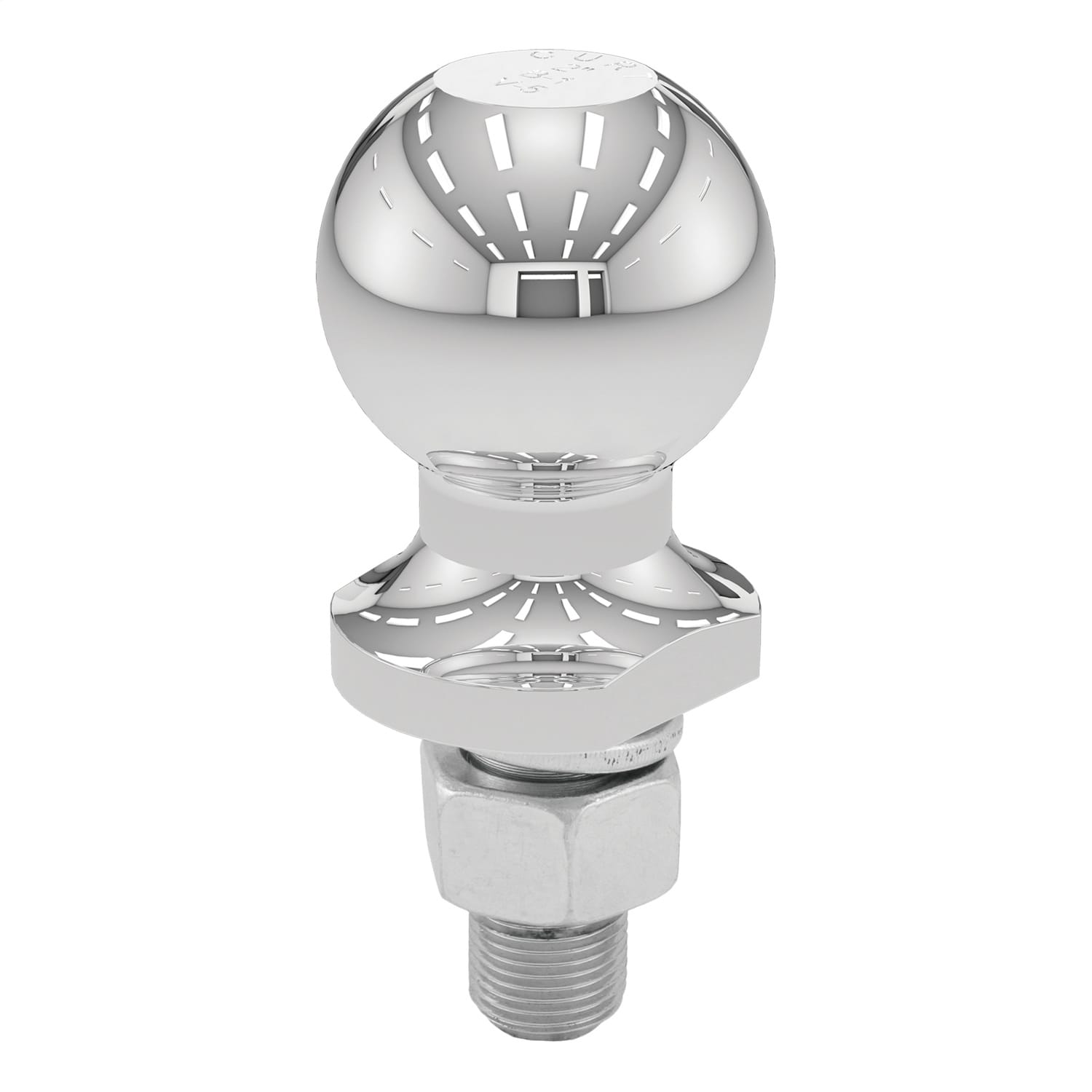 2in. Trailer Ball (3/4in. x 1-3/4in. Shank; 3;500 lbs.; Chrome) thumbnail 2