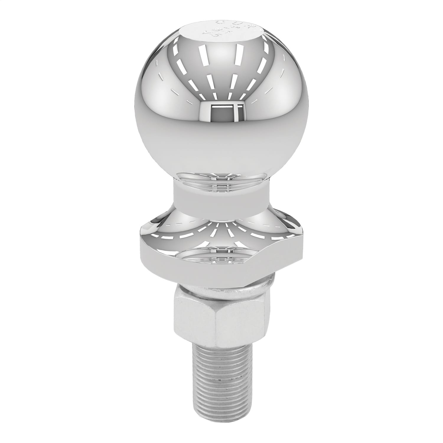2in. Trailer Ball (3/4in. x 2-1/8in. Shank; 3;500 lbs.; Chrome; Packaged) thumbnail 3