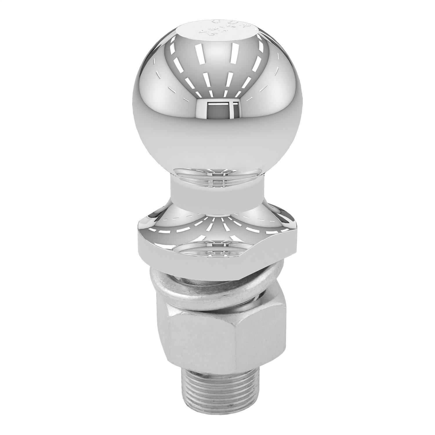 2in. Trailer Ball (1in. x 2-1/8in. Shank; 6;000 lbs.; Chrome; Packaged) thumbnail 4
