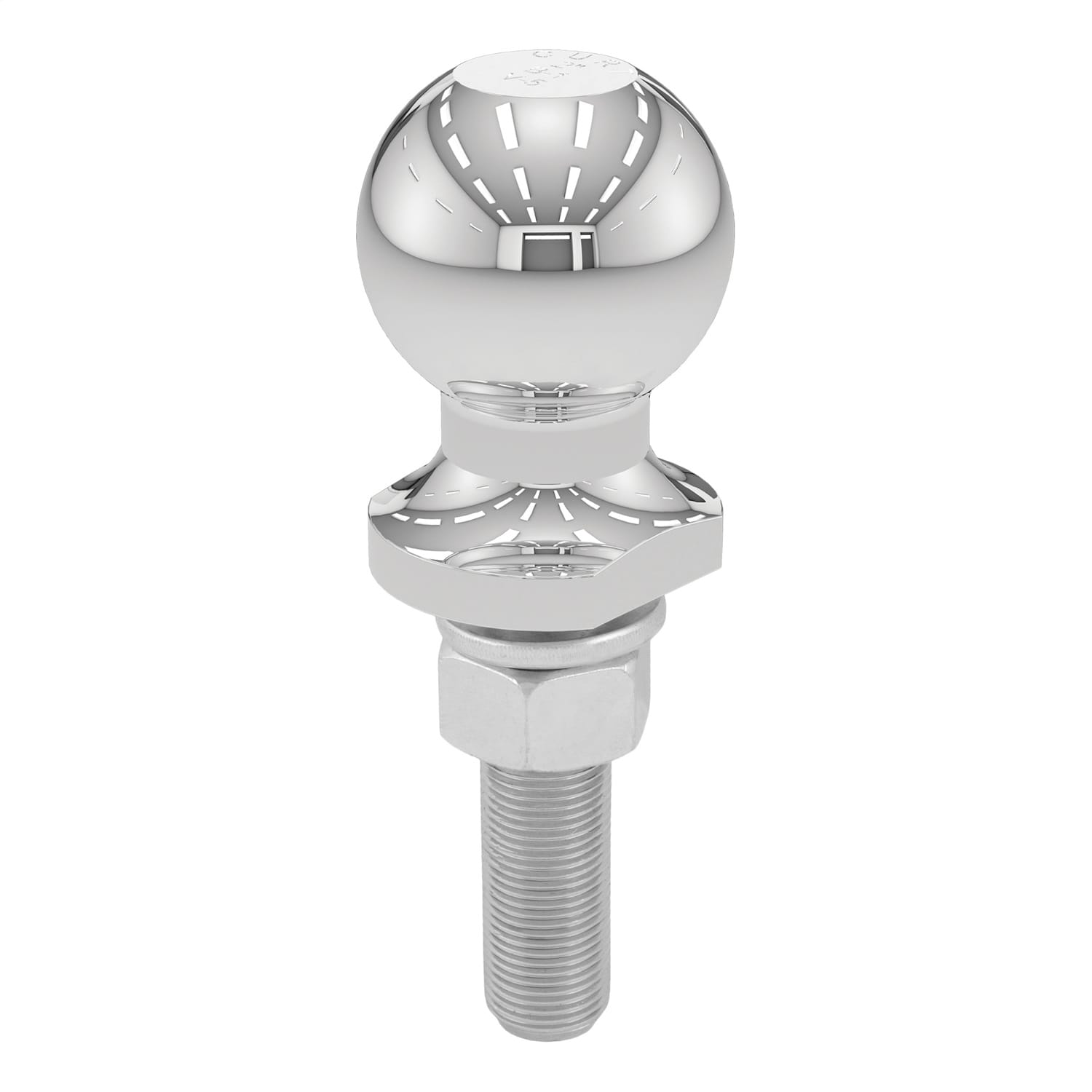 2in. Trailer Ball (3/4in. x 3in. Shank; 3;500 lbs.; Chrome; Packaged) thumbnail 2