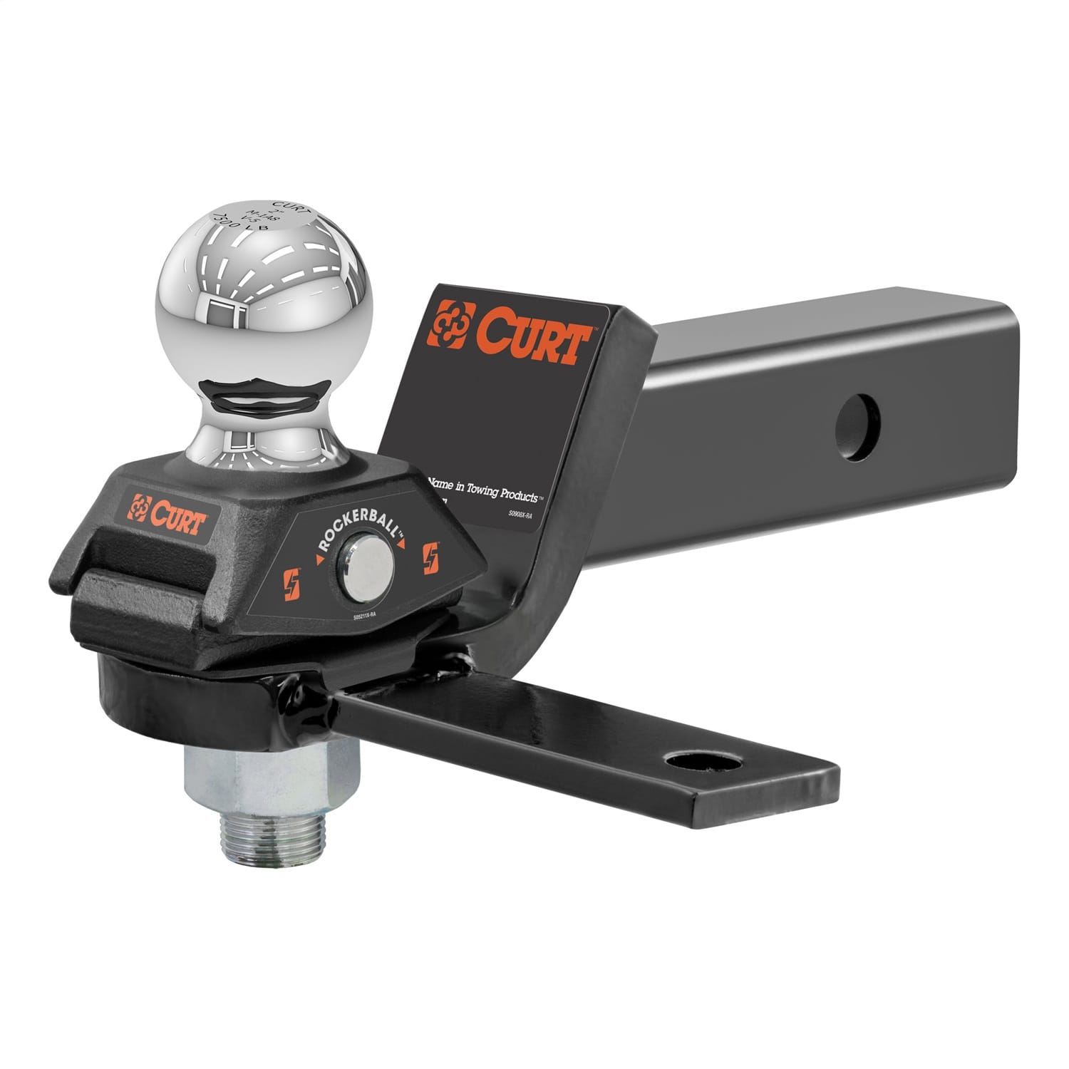 RockerBall Cushion Hitch with Sway Tab (2-5/16in. Ball; 2in. Shank; 7;500 lbs.)