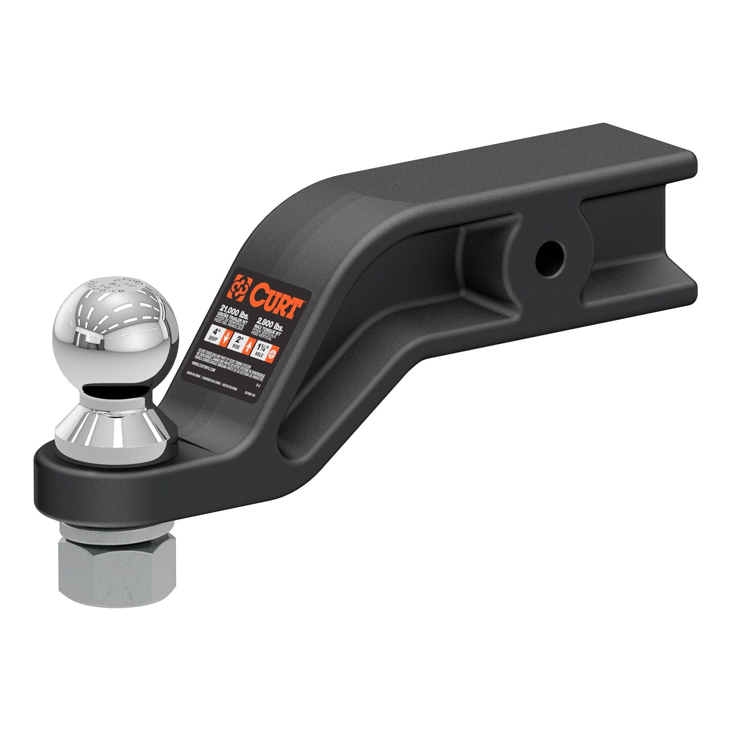 Loaded Forged Ball Mount with 2-5/16in. Ball (3in. Shank; 20;000 lbs; 4in. Drop)