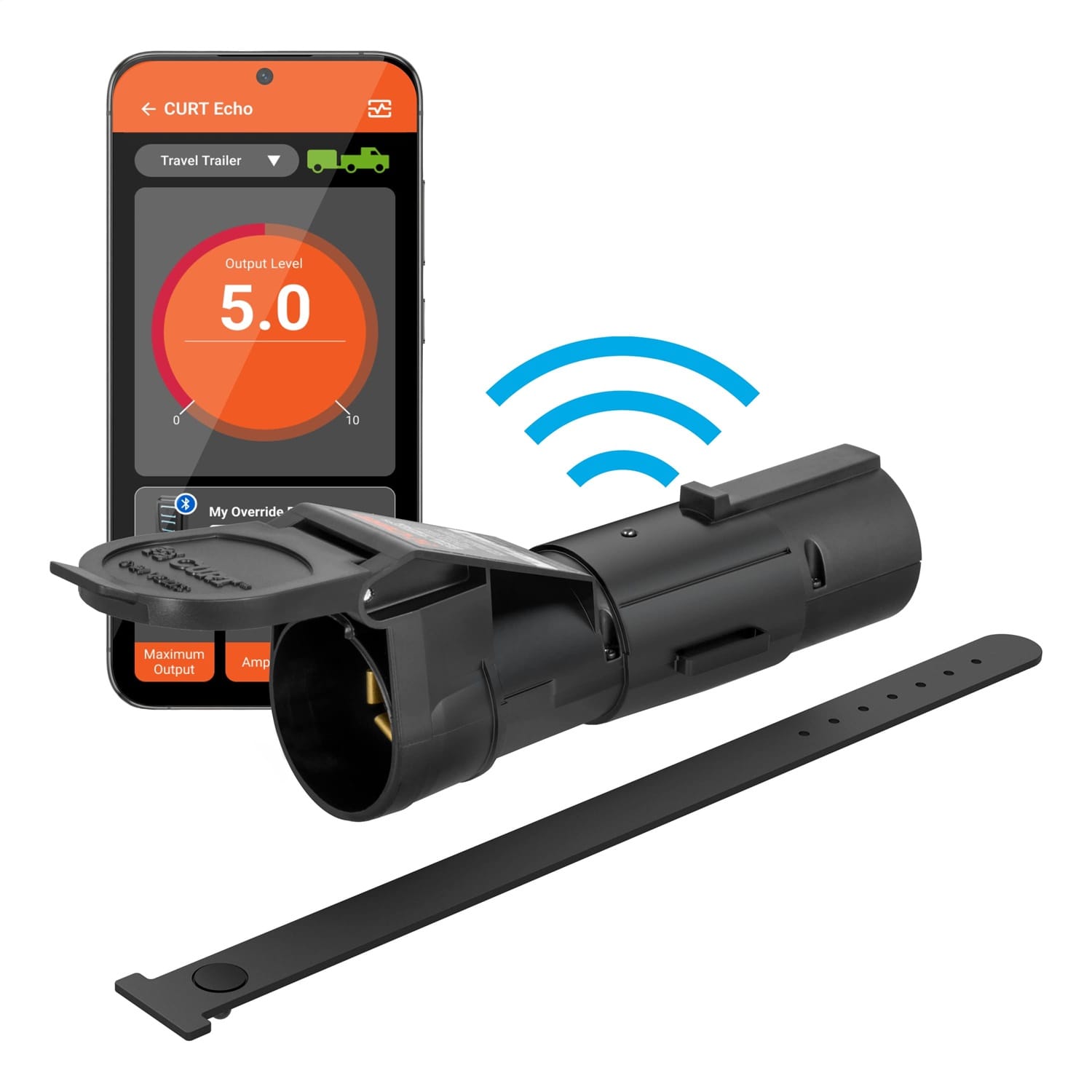 Echo Mobile Trailer Brake Controller; 7-Way; Bluetooth® Smartphone Connection thumbnail 2