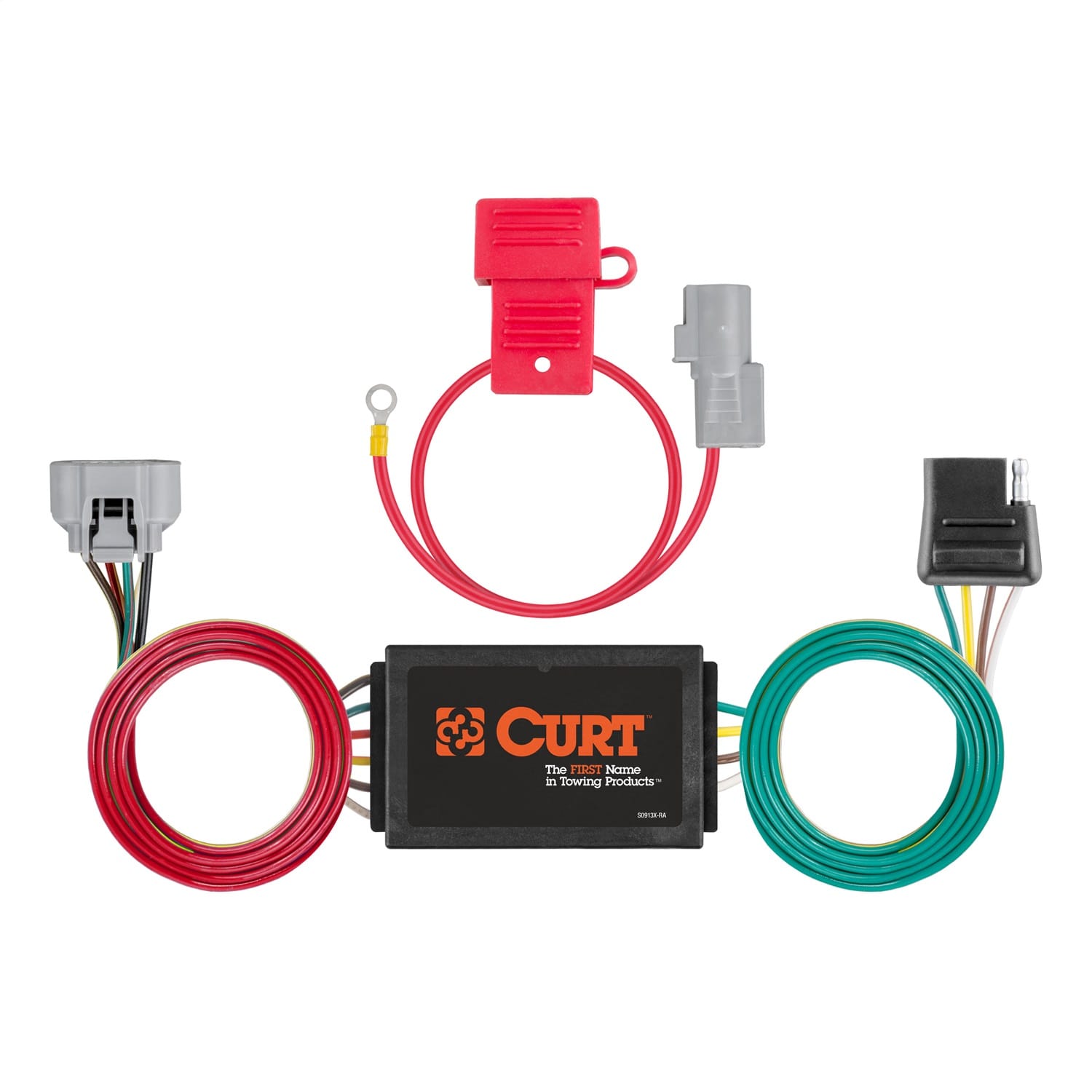 Custom Wiring Connector; 4-Way Flat Output; Select Toyota Tundra thumbnail 2