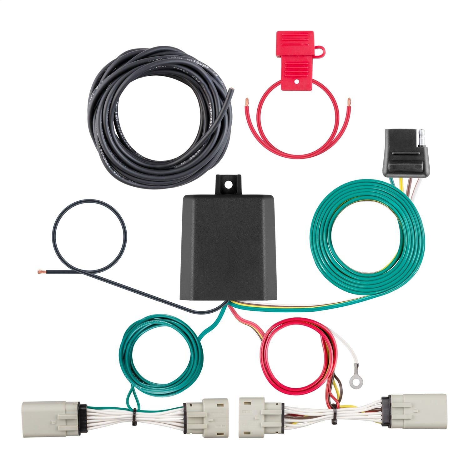 Custom Wiring Harness; 4-Way Flat Output; Select Ford F-150 with LED Taillights thumbnail 2