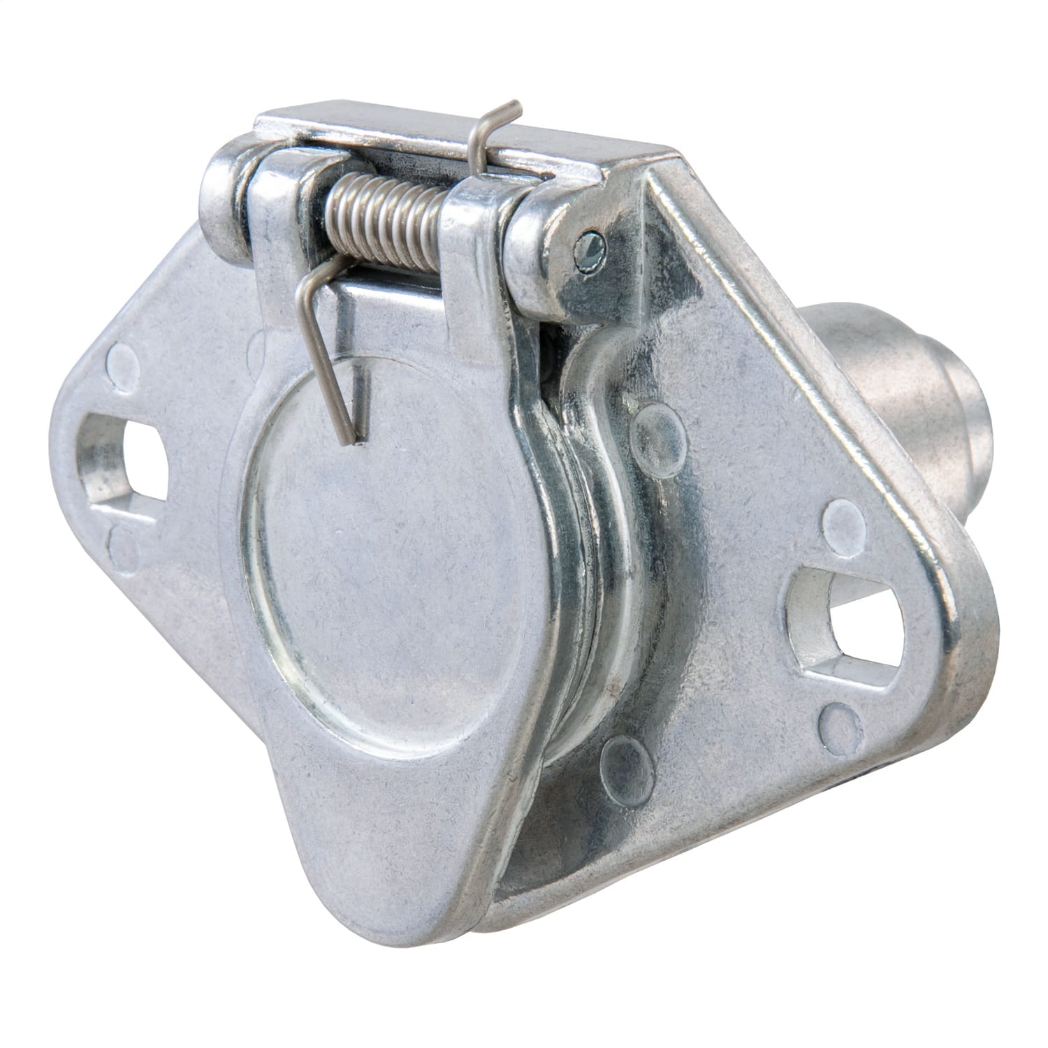 6-Way Round Connector Socket (Vehicle Side; Diecast Metal)
