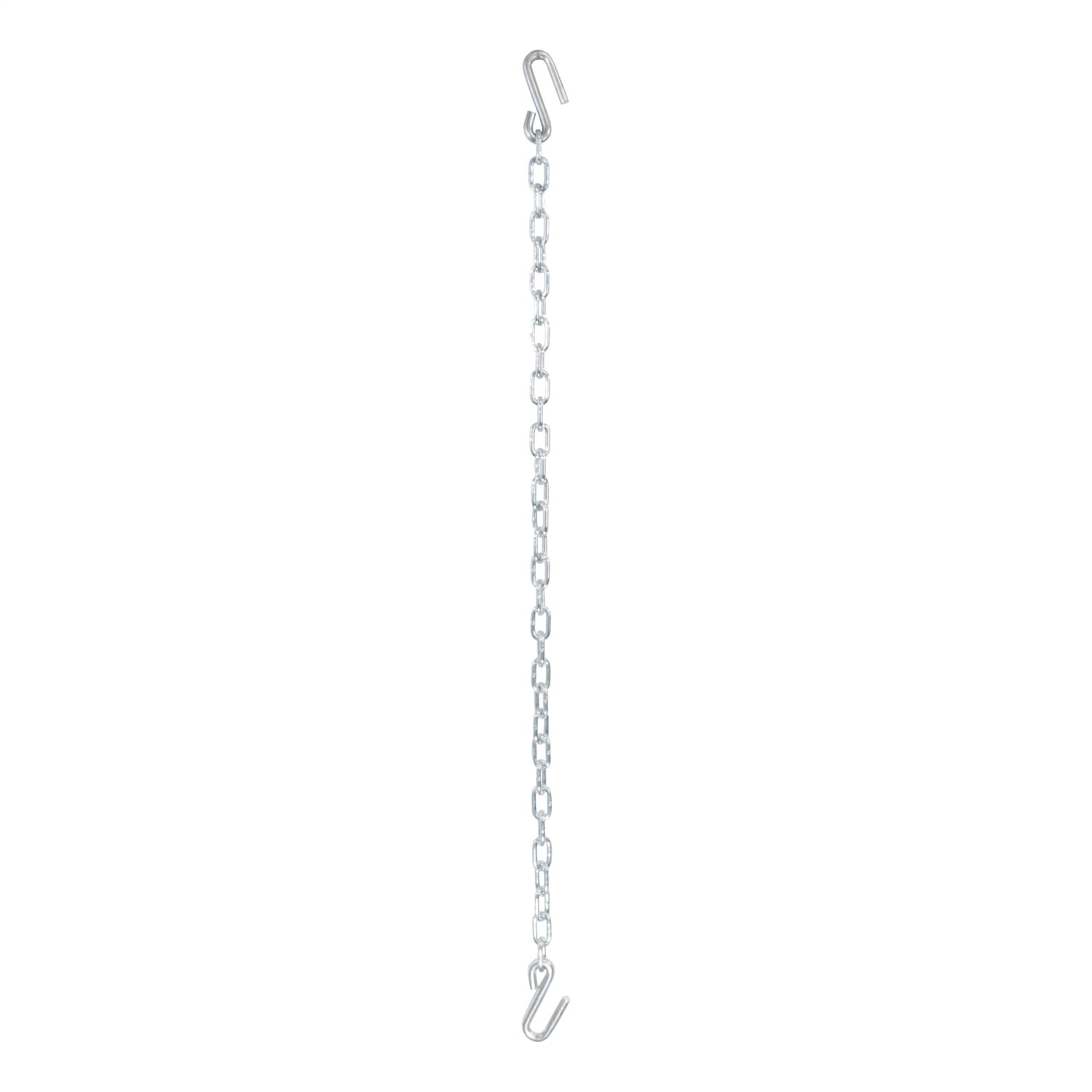 48in. Safety Chain with 2 S-Hooks (5;000 lbs; Clear Zinc) thumbnail 2
