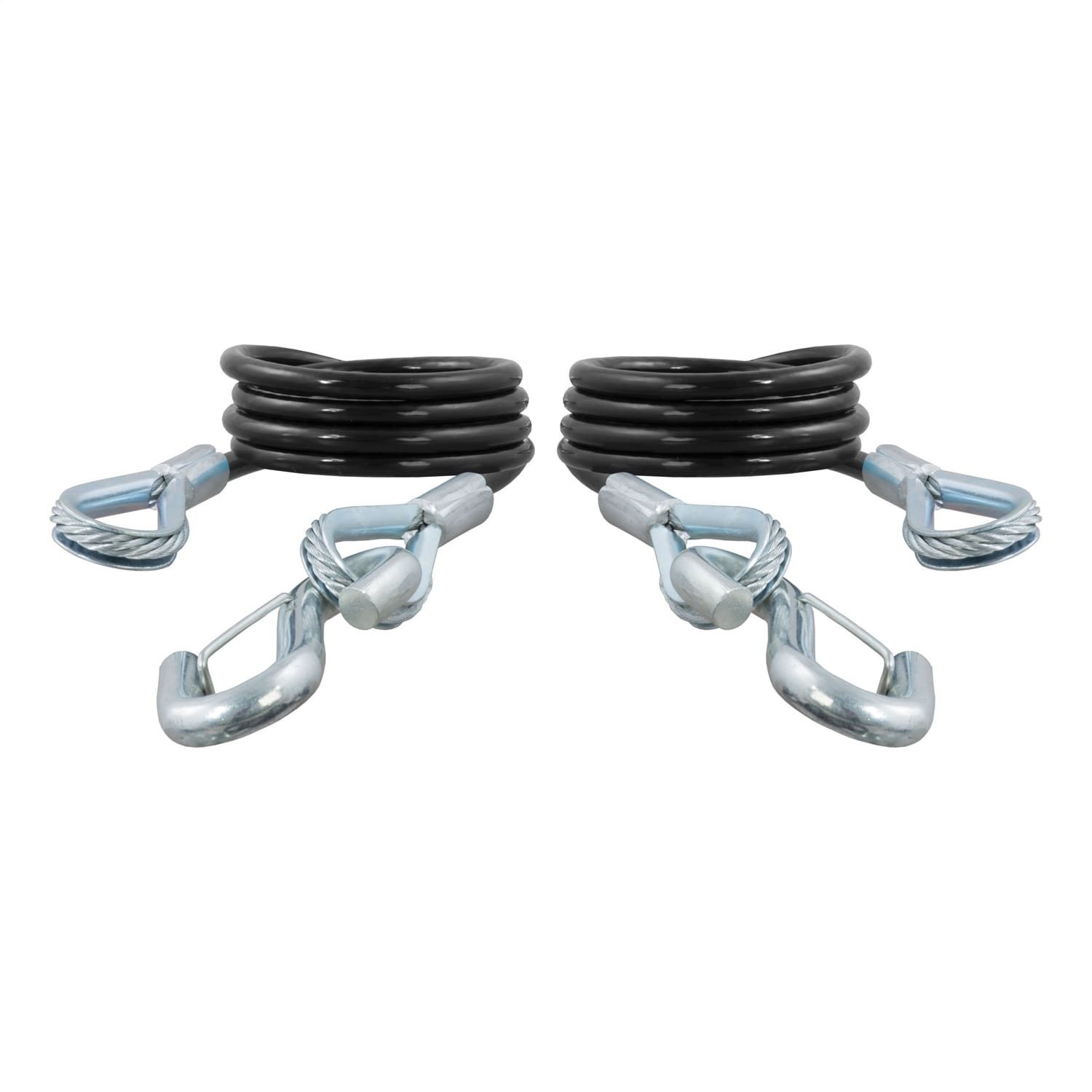 43-7/8in. Safety Cables with 2 Snap Hooks (3;500 lbs; Vinyl-Coated; 2-Pack) thumbnail 2