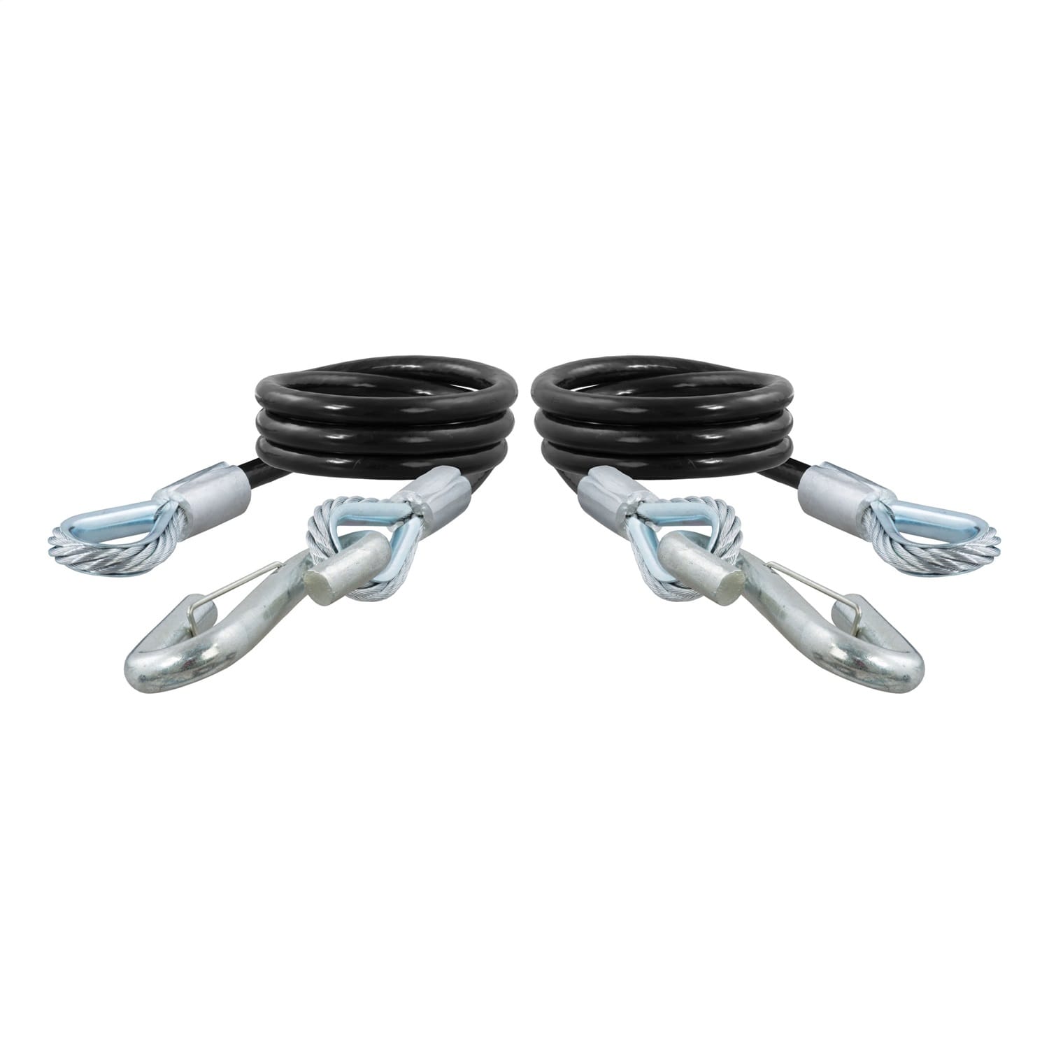 44in. Safety Cables with 2 Snap Hooks (7;500 lbs; Vinyl-Coated; 2-Pack) thumbnail 2