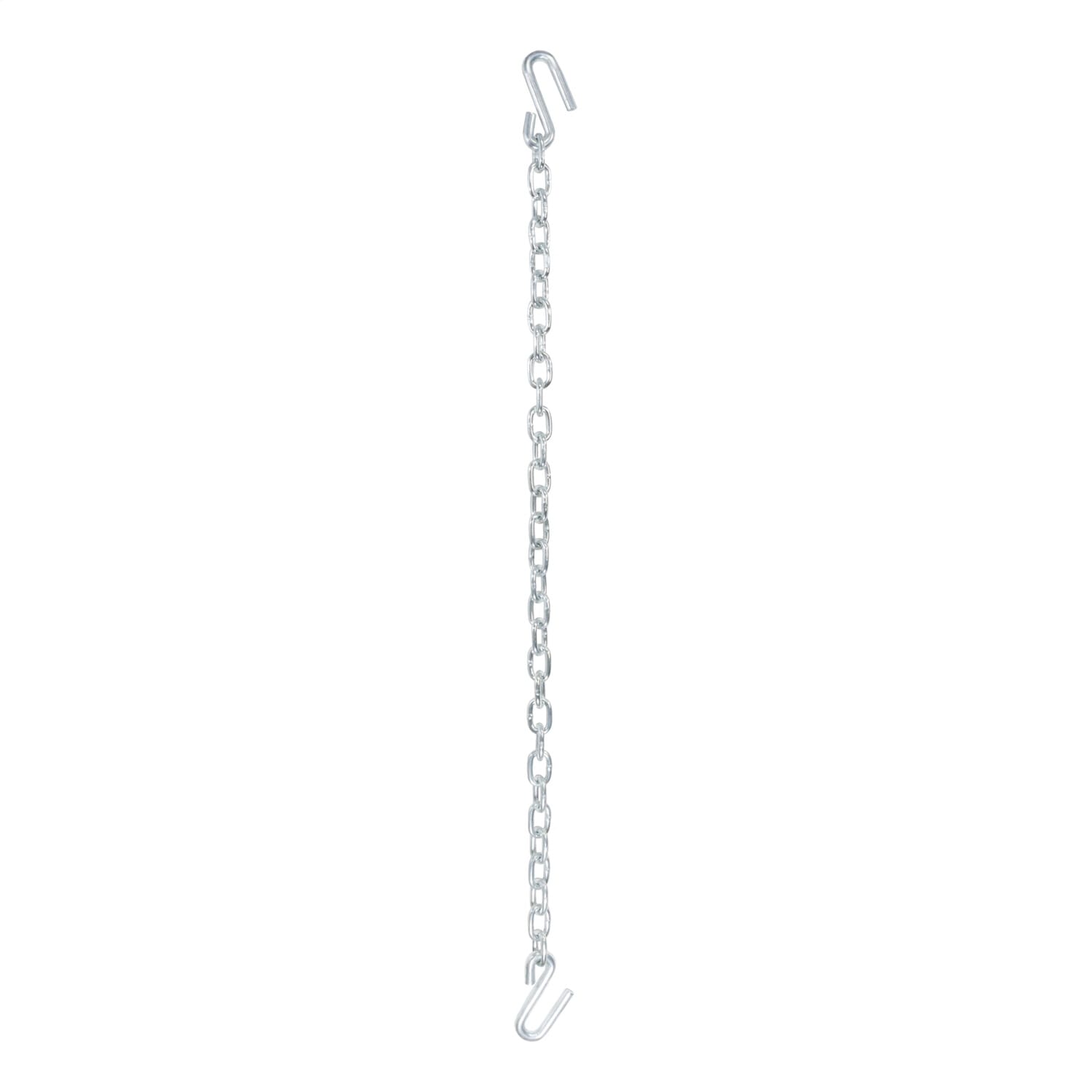 48in. Safety Chain with 2 S-Hooks (7;000 lbs; Clear Zinc) thumbnail 2