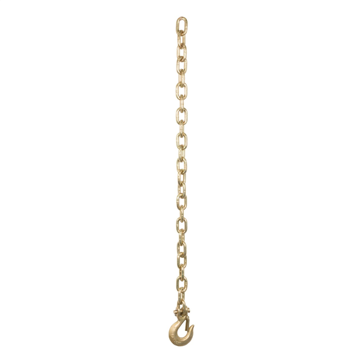 35in. Safety Chain with 1 Clevis Hook (18;800 lbs; Yellow Zinc) thumbnail 2