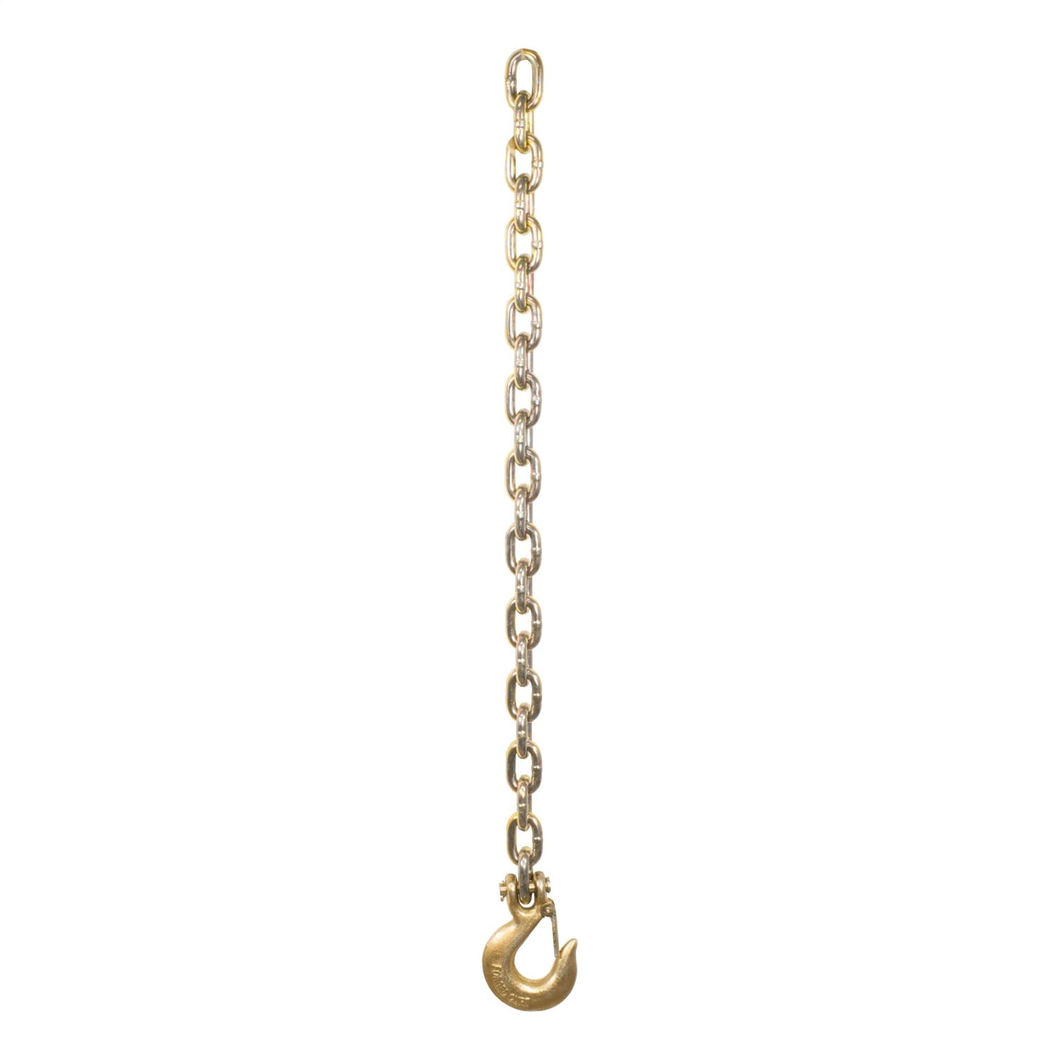 35in. Safety Chain with 1 Clevis Hook (24;000 lbs; Yellow Zinc) thumbnail 2