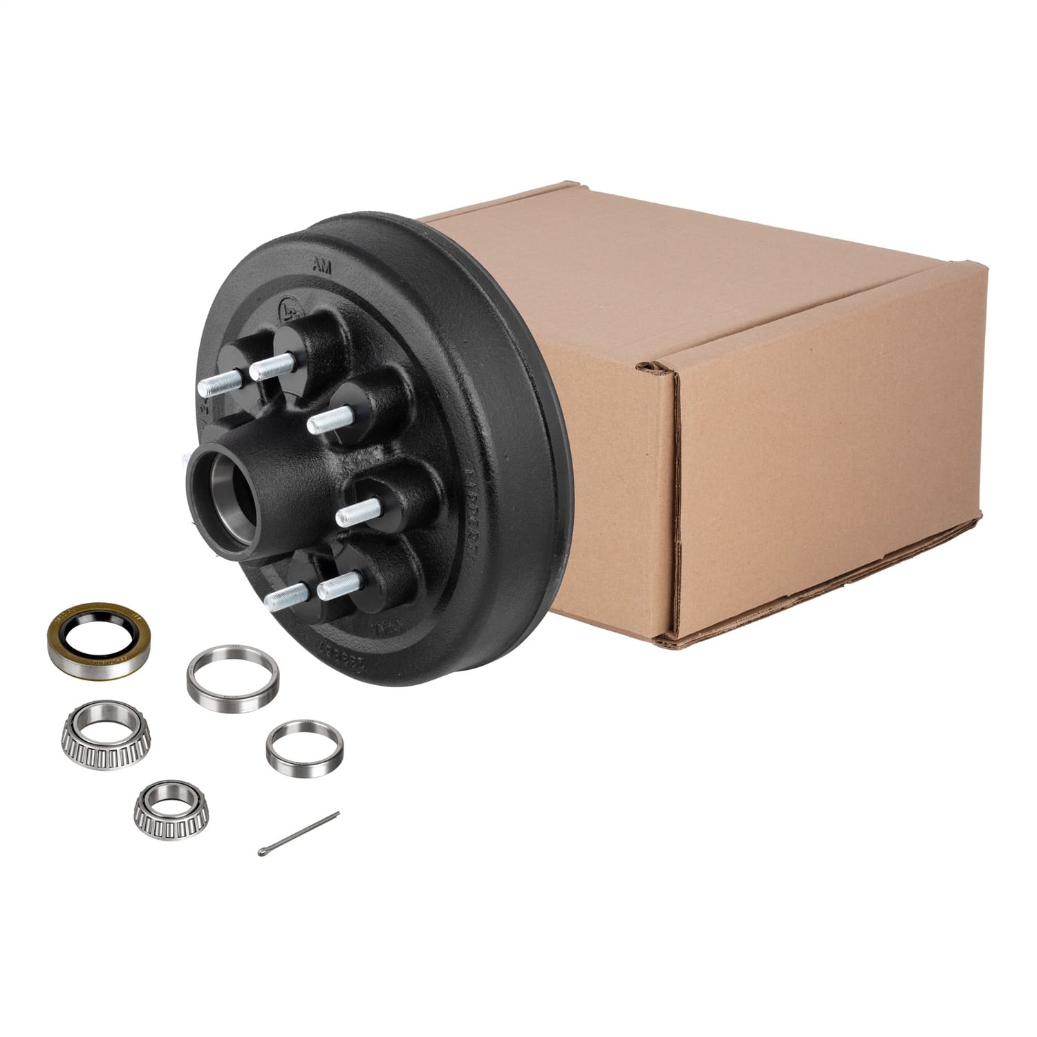 12in. Brake Hub with Bearing Kit; 7;000-lb. Axles; 8 on 6-1/2in. Bolt Pattern