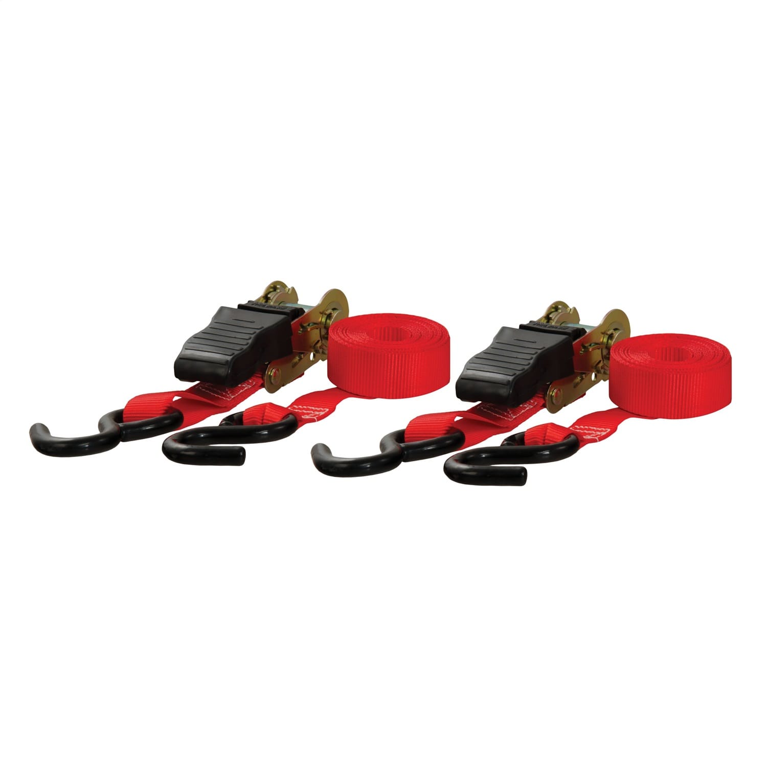 10ft. Red Cargo Straps with S-Hooks (500 lbs; 2-Pack) thumbnail 2