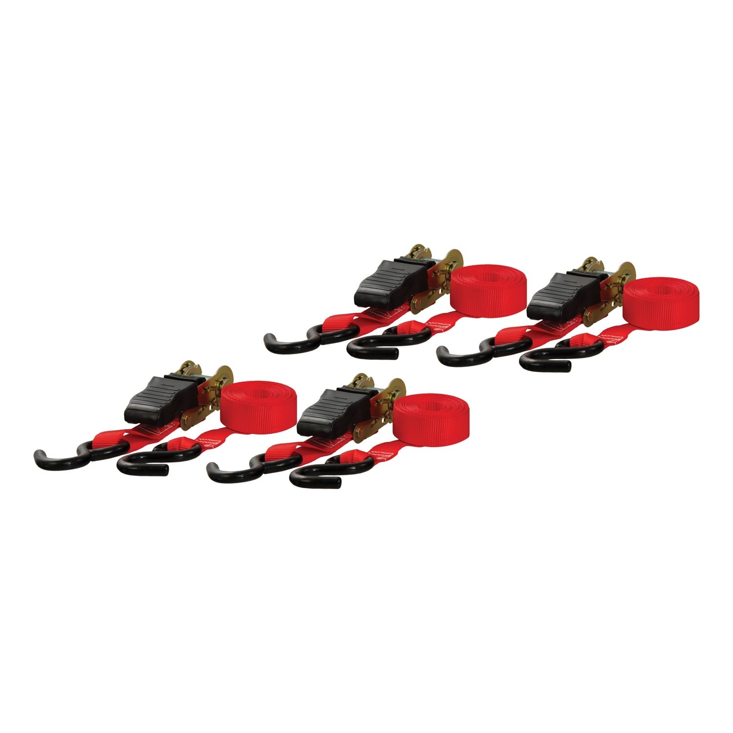 16ft. Red Cargo Straps with S-Hooks (500 lbs; 4-Pack) thumbnail 2