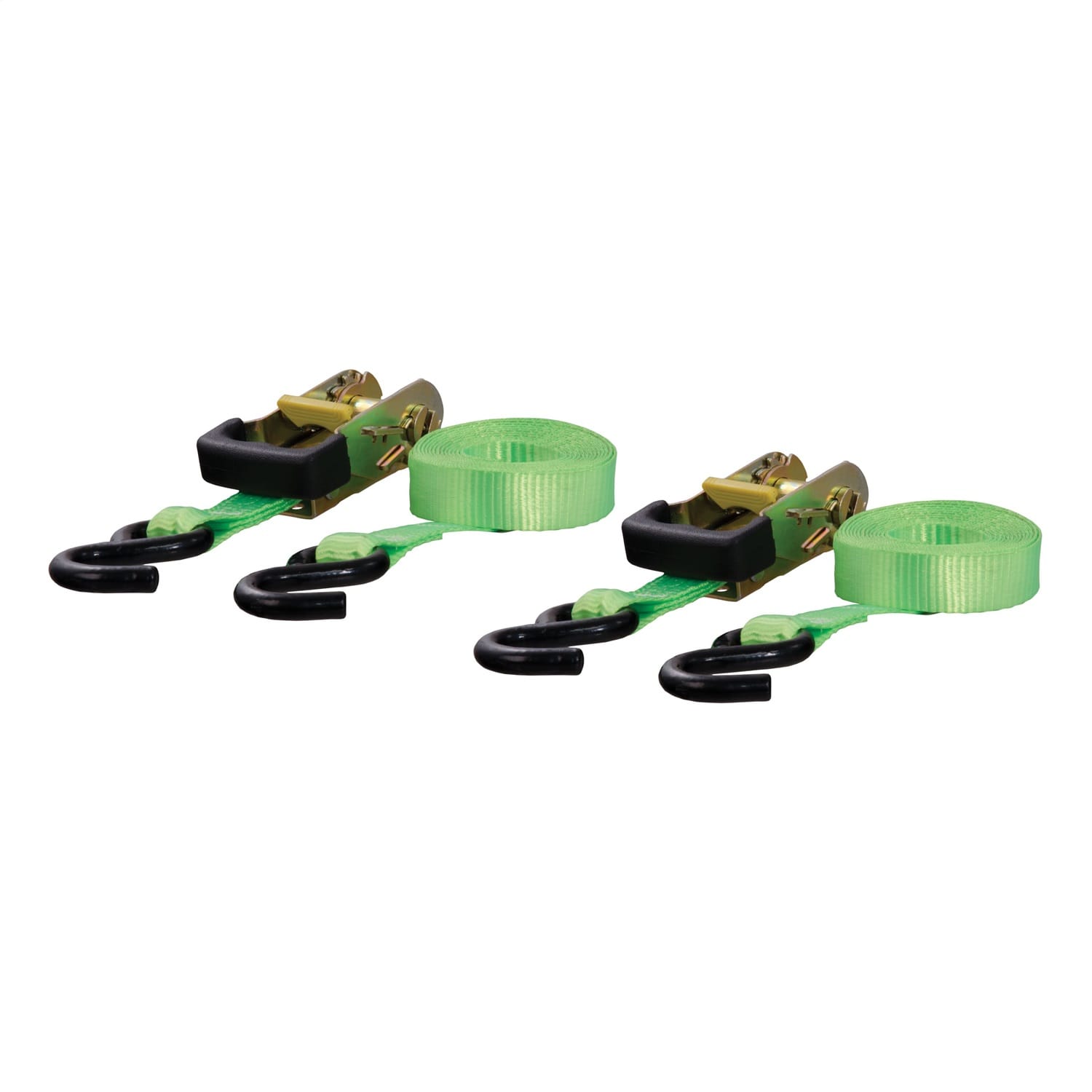 16ft. Lime Green Cargo Straps with S-Hooks (1;100 lbs; 2-Pack) thumbnail 2
