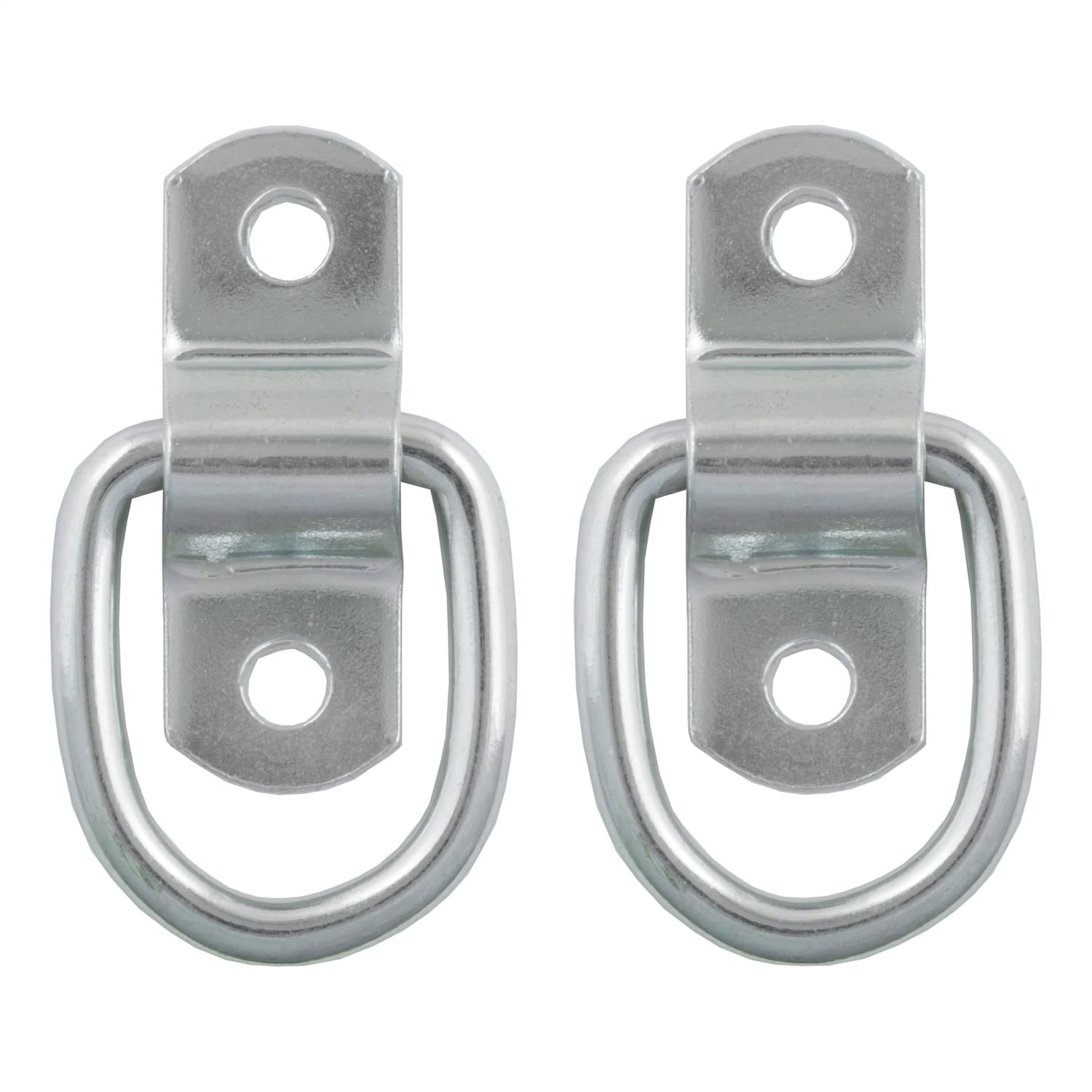 1in. x 1-1/4in. Surface-Mounted Tie-Down D-Rings (1;200 lbs; Clear Zinc; 2-Pack) thumbnail 2