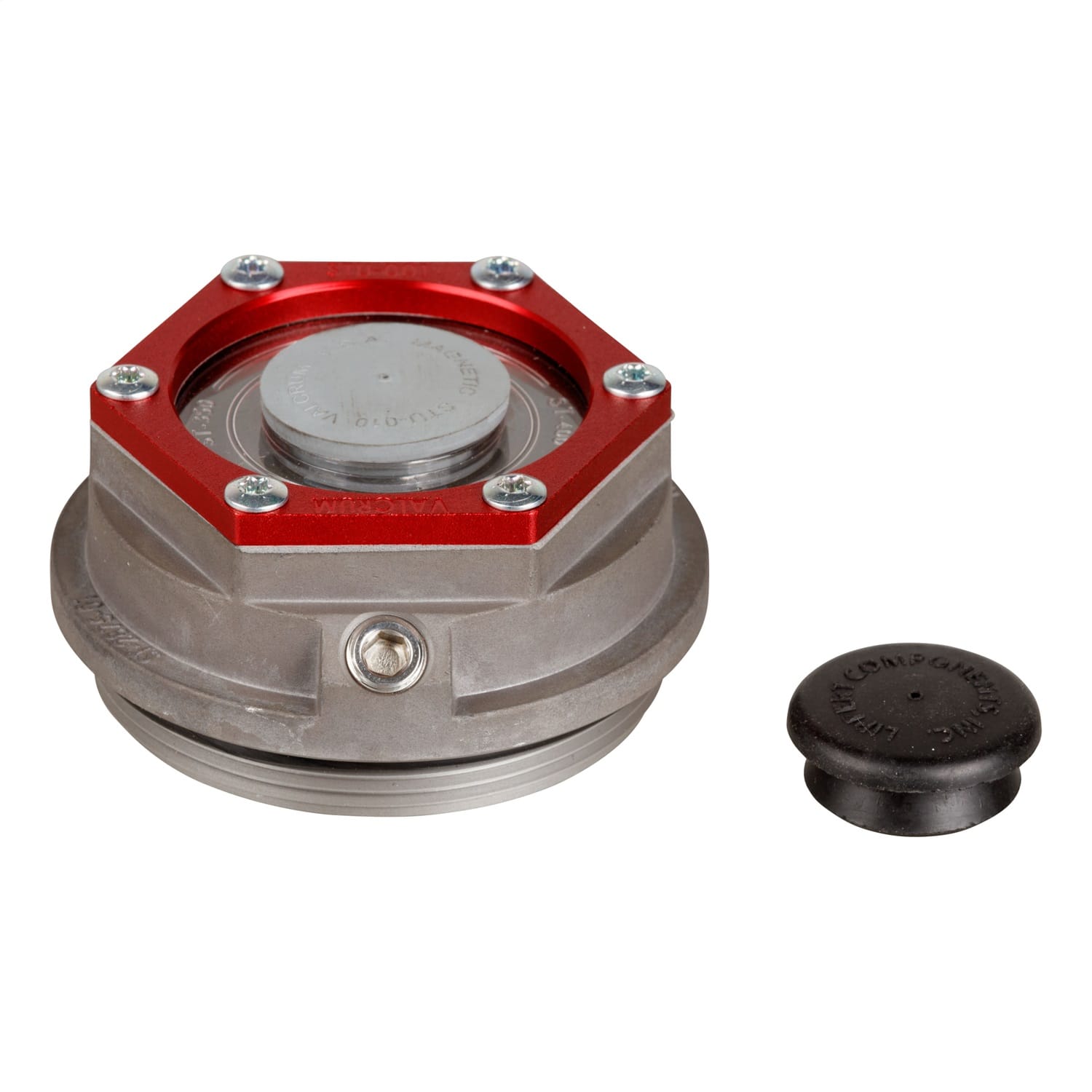 Trailer Axle Oil and Dust Cap with Set Screw-8;000 lbs. Clear